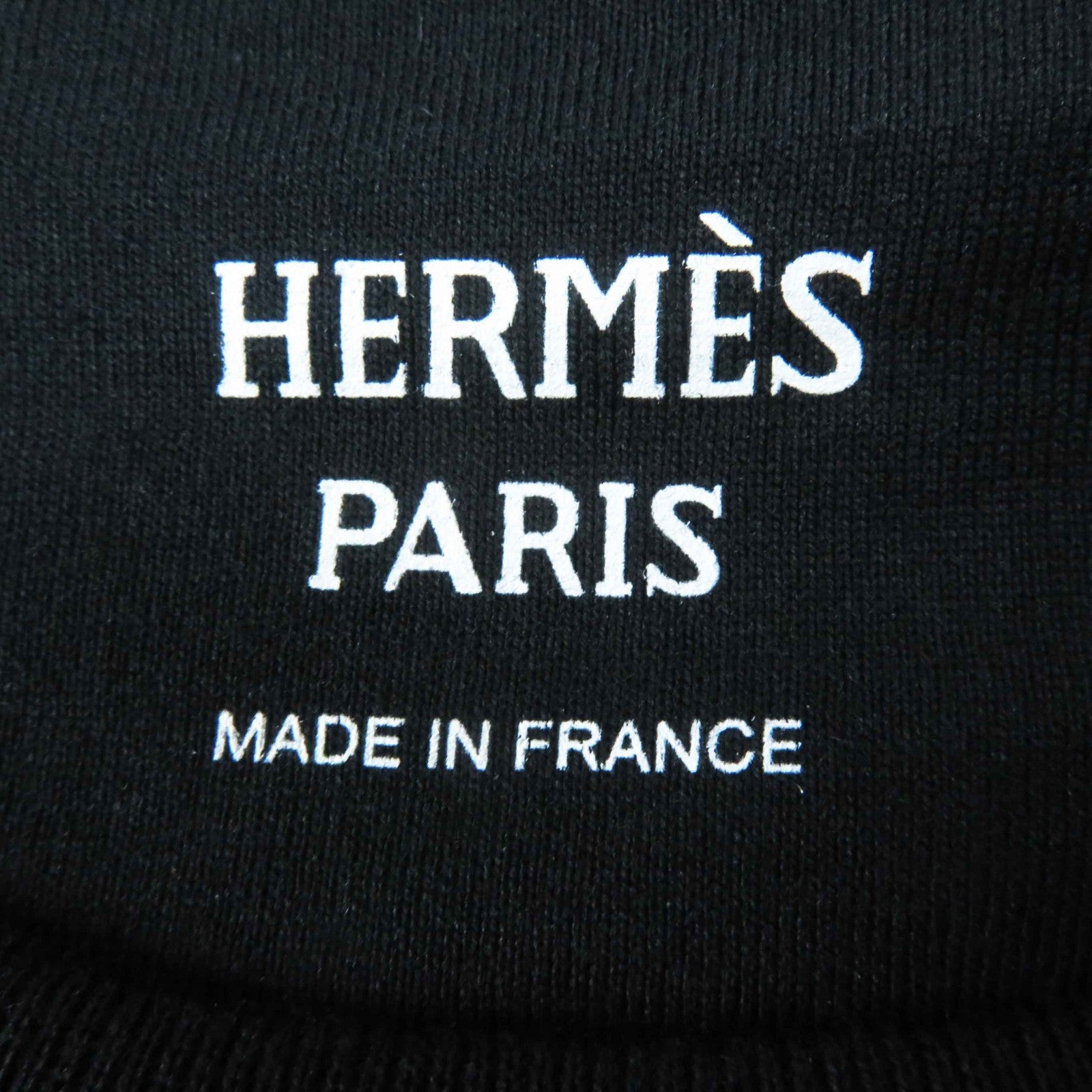 Hermes Cotton Short Sleeve T-shirt Black 34