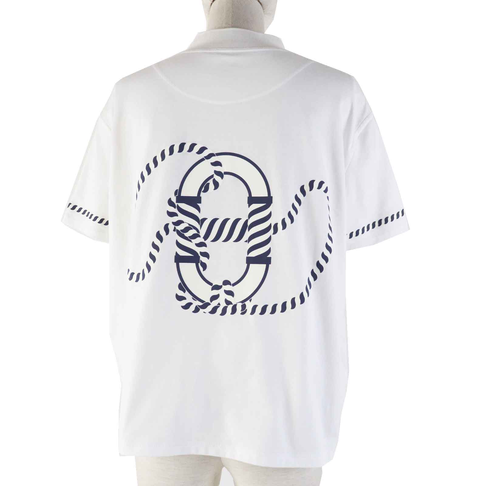 Hermes Cotton Mock Neck Short Sleeve T-Shirt