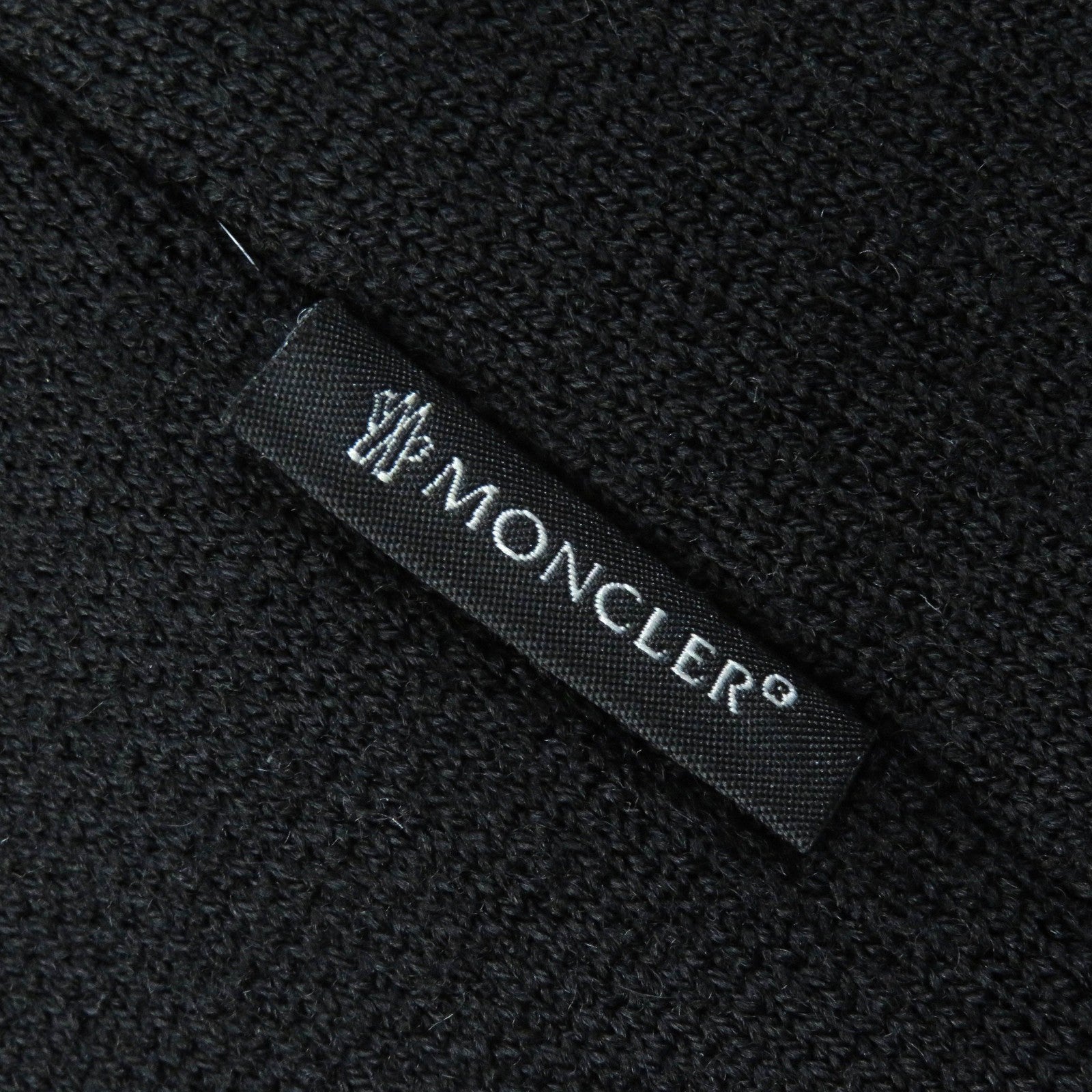 Moncler Wool Nylon Down Coat with Mink Collar