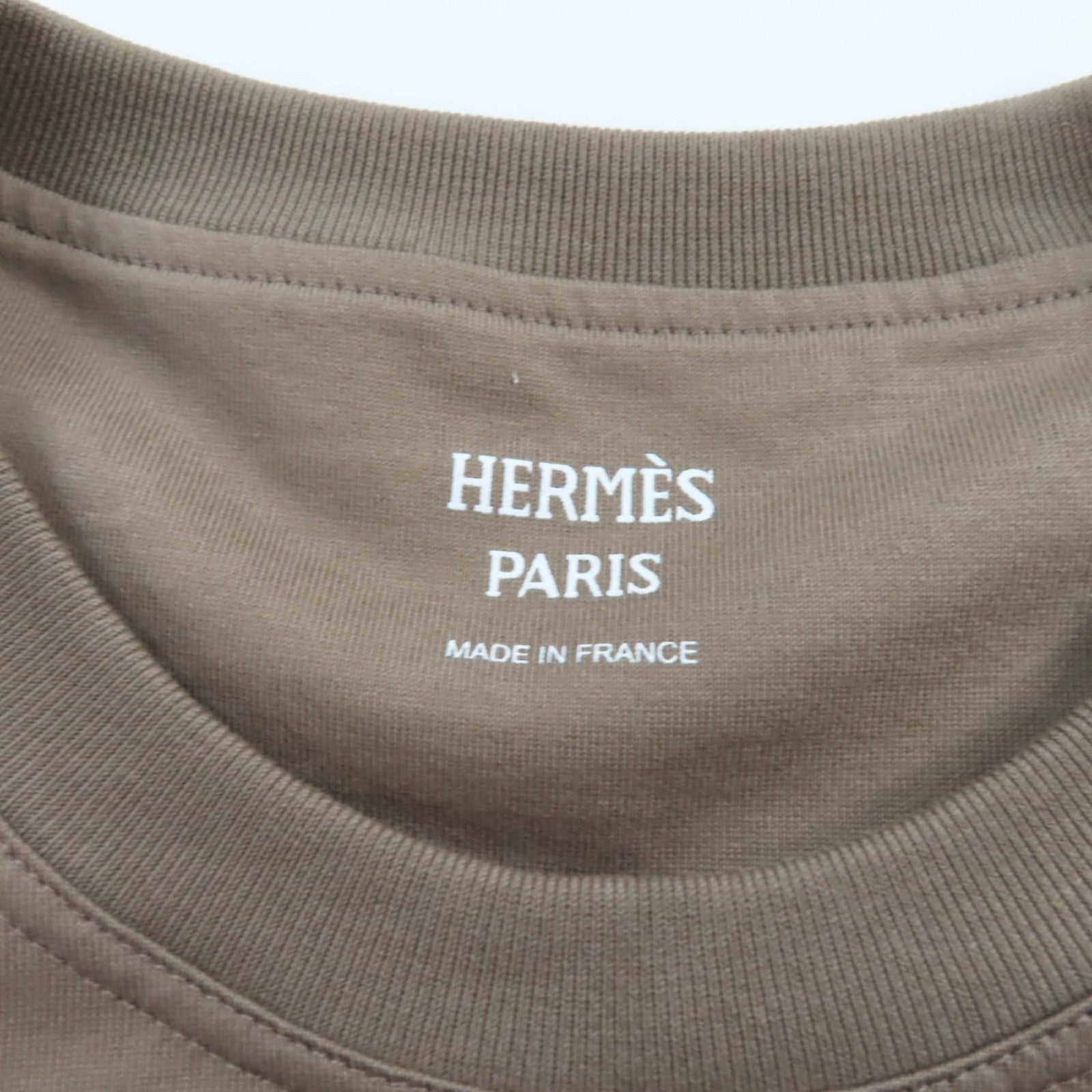 Hermes Cotton Crew Neck T-Shirt with H Logo