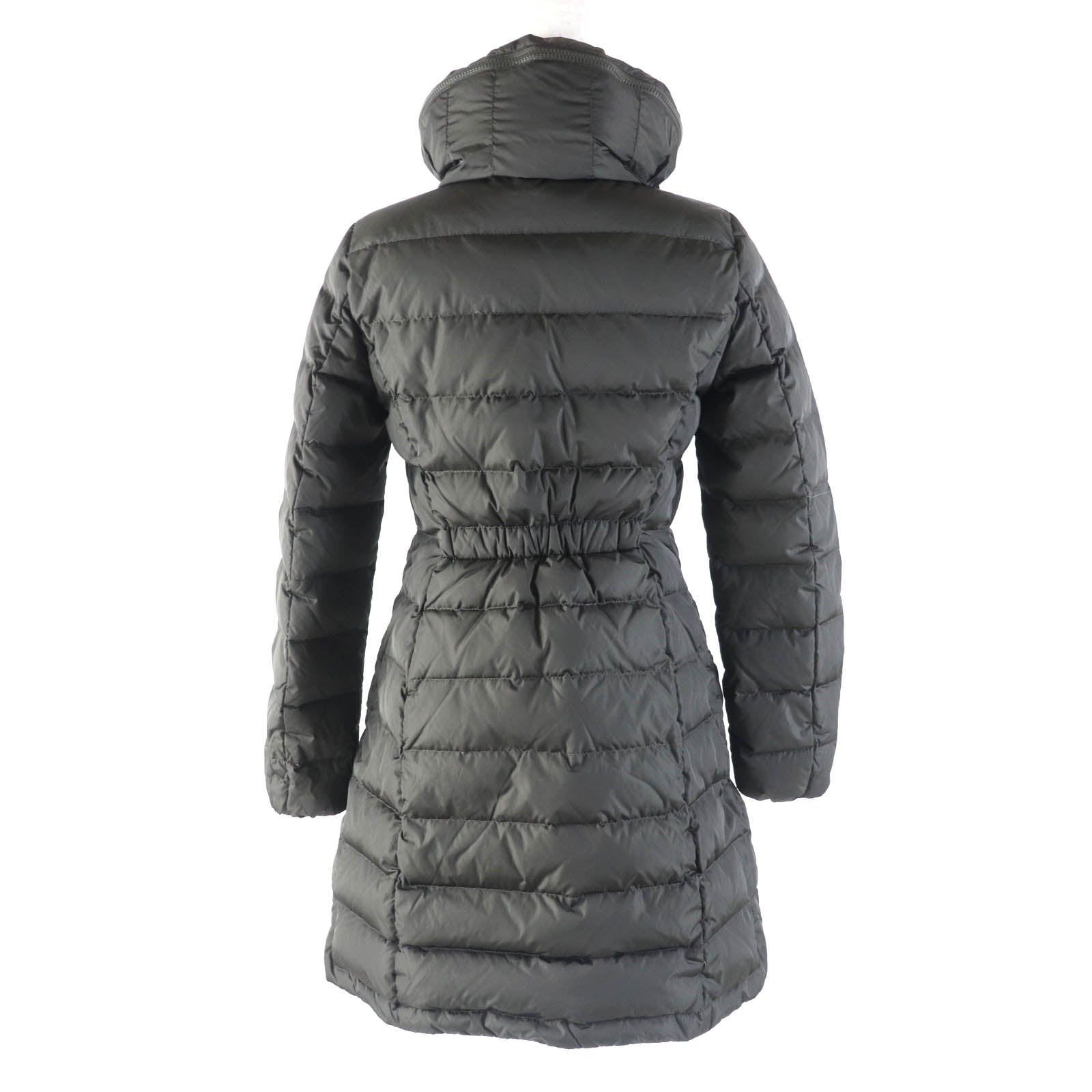 Moncler FLAMME Nylon Down Coat Khaki Women