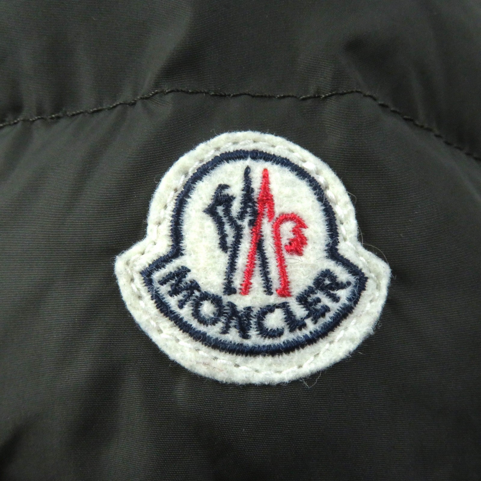 Moncler FLAMME Nylon Down Coat Khaki Women