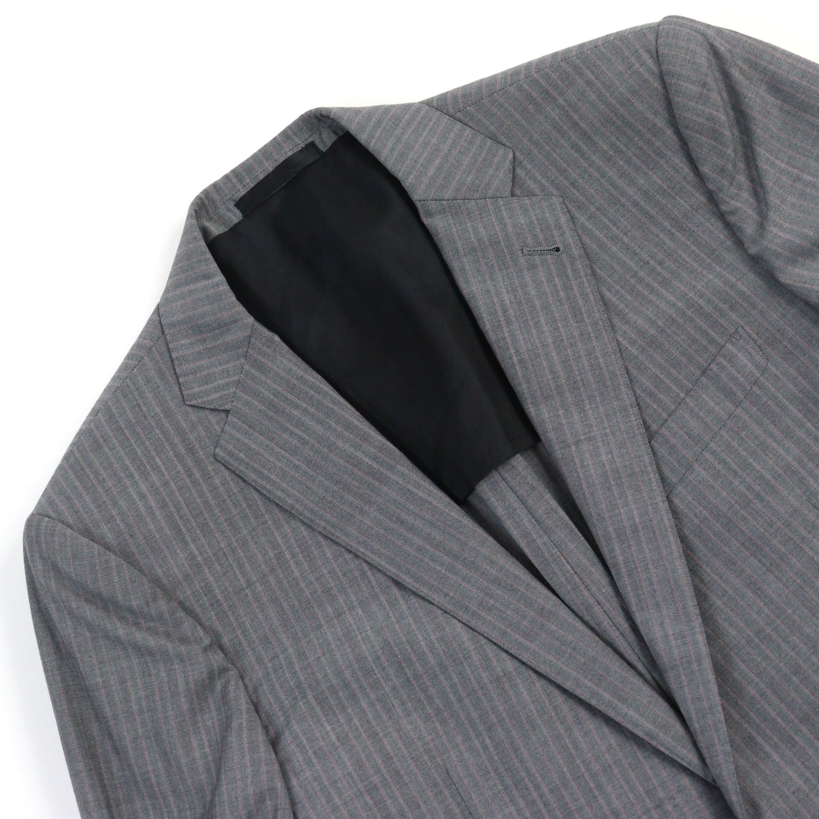 Louis Vuitton Wool Suit Grey Stripe 52 Men