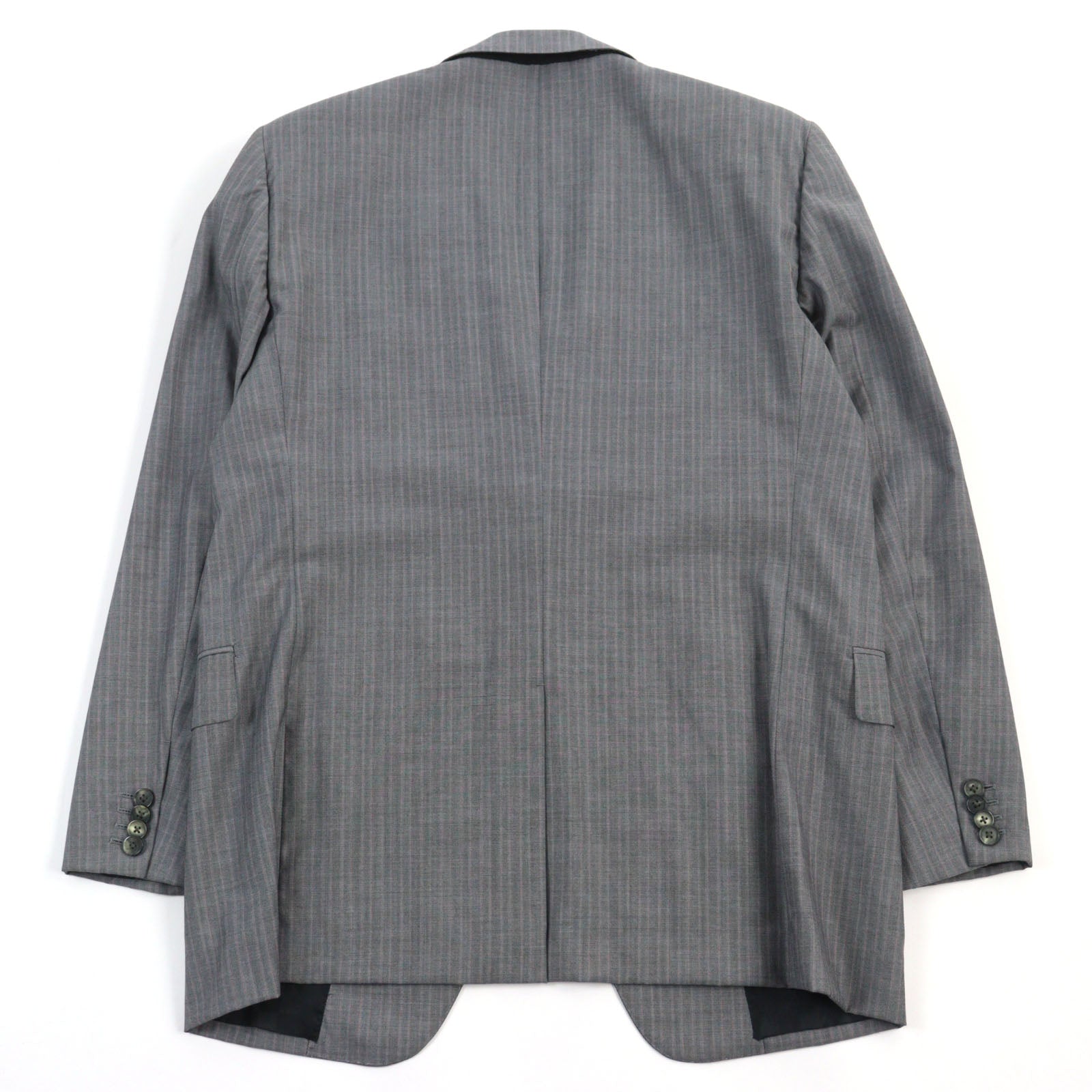 Louis Vuitton Wool Suit Grey Stripe 52 Men