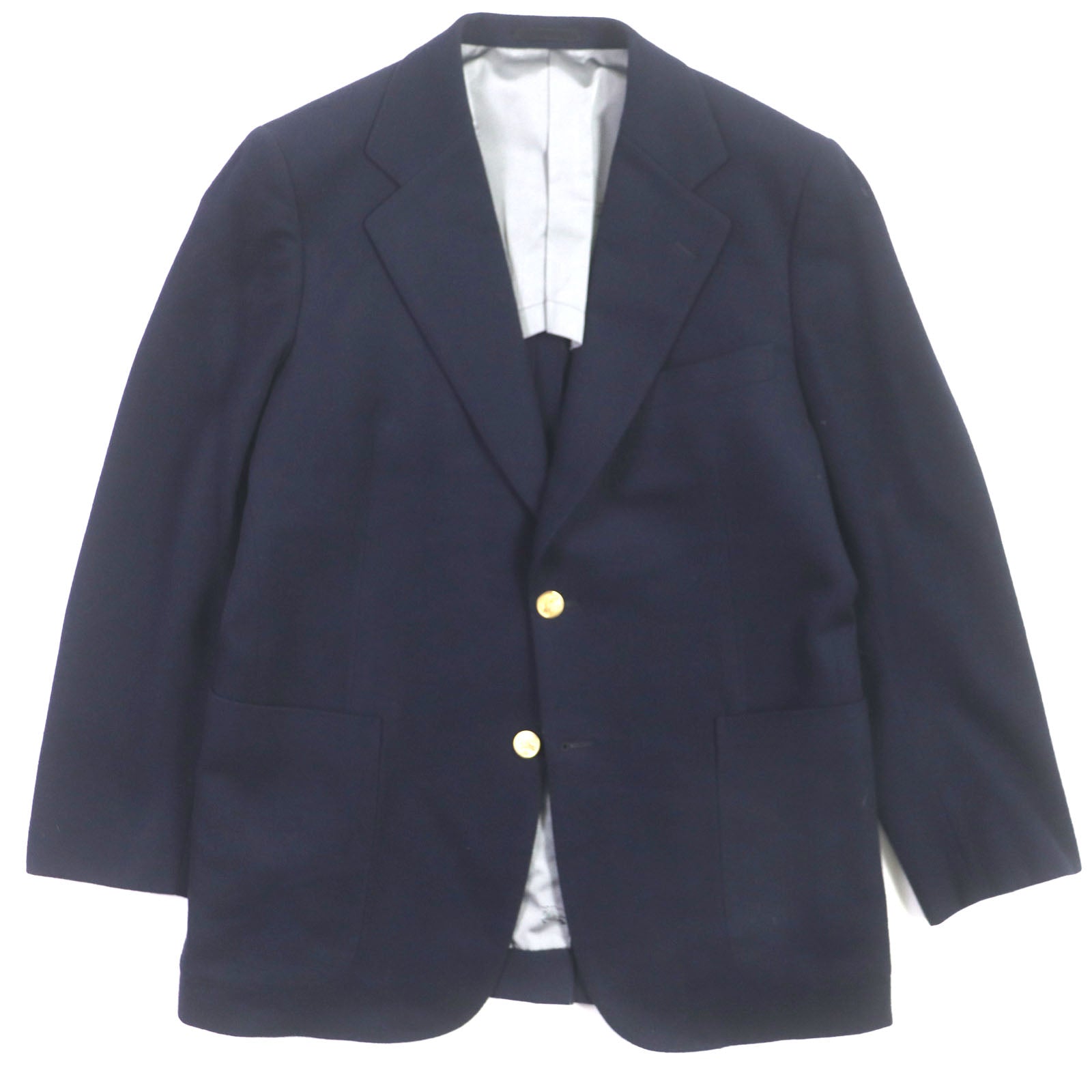 Burberry Vintage Wool Ram Angora Blazer Navy