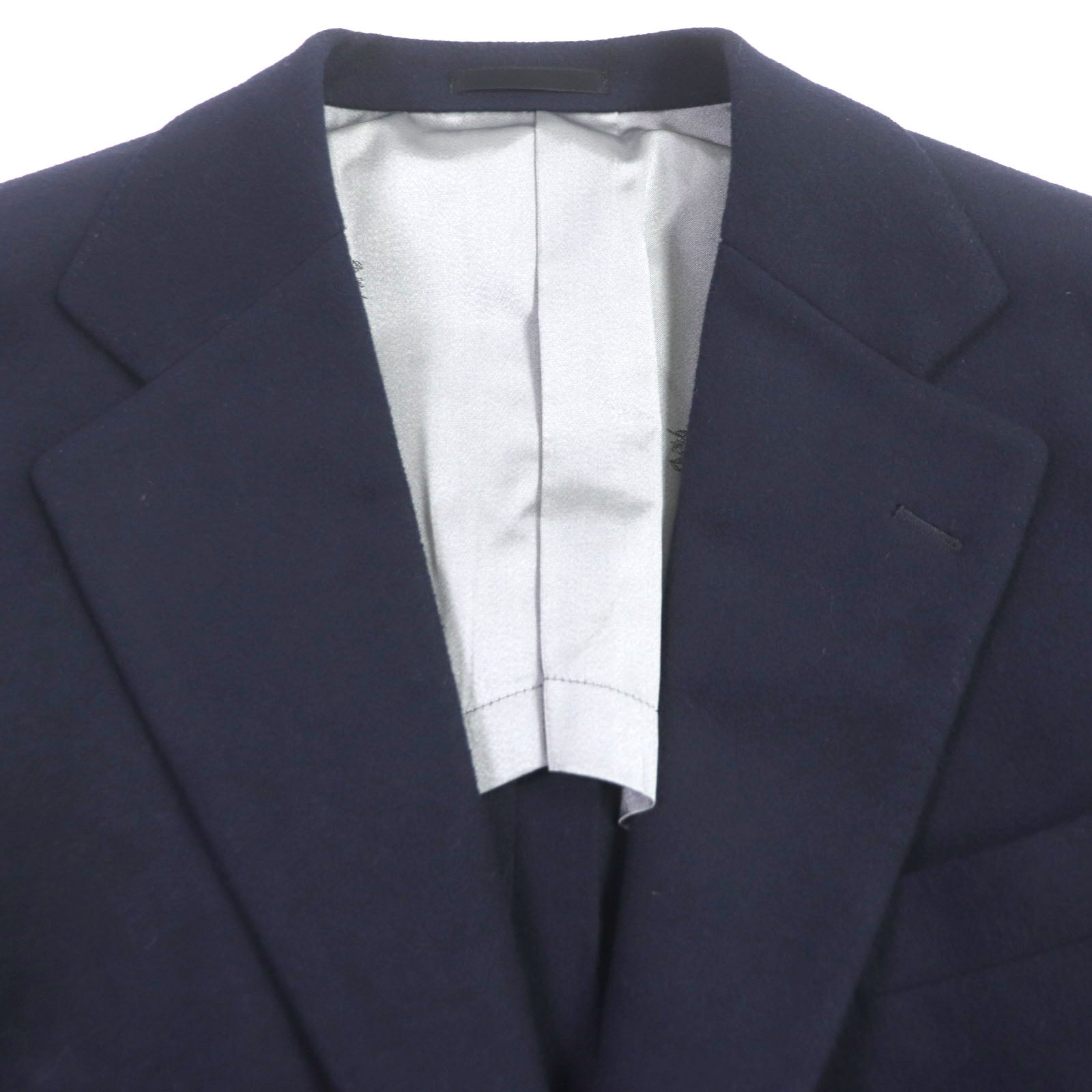 Burberry Vintage Wool Ram Angora Blazer Navy