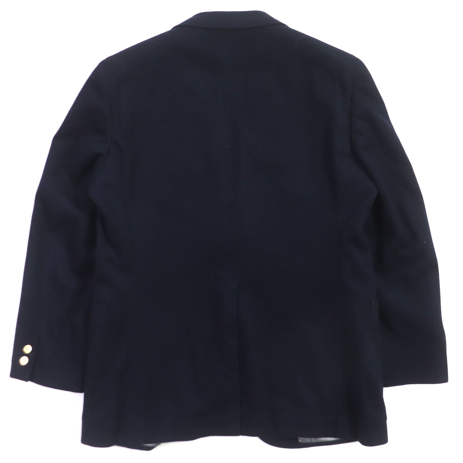 Burberry Vintage Wool Ram Angora Blazer Navy