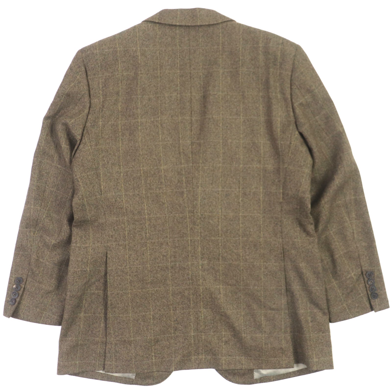 Burberry Wool Nylon Cashmere Tweed Jacket Brown