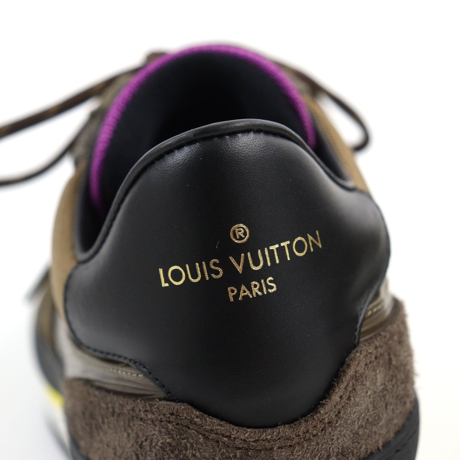 Louis Vuitton Suede Leather Sneakers Brown 6