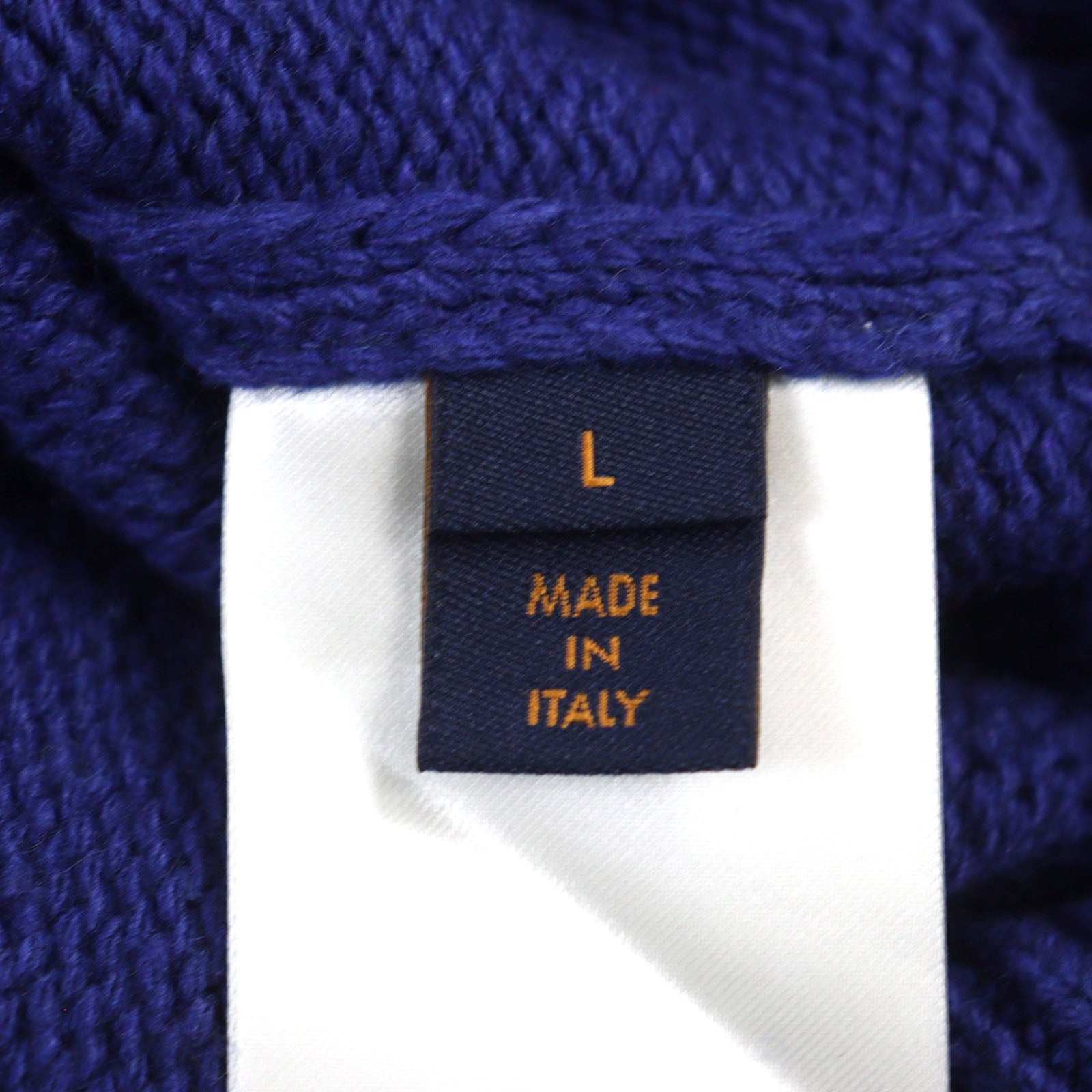 Louis Vuitton Wool Rayon V-neck Knit Blue L