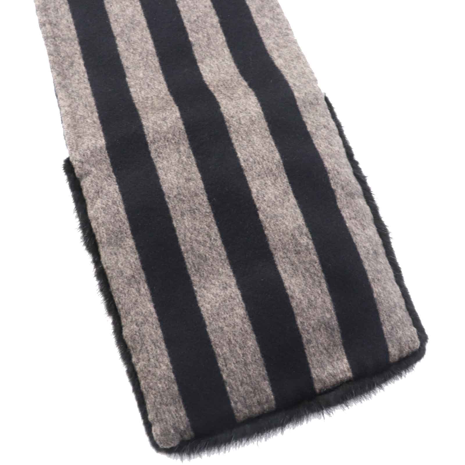 Fendi Cashmere Mink Shawl Scarf Women