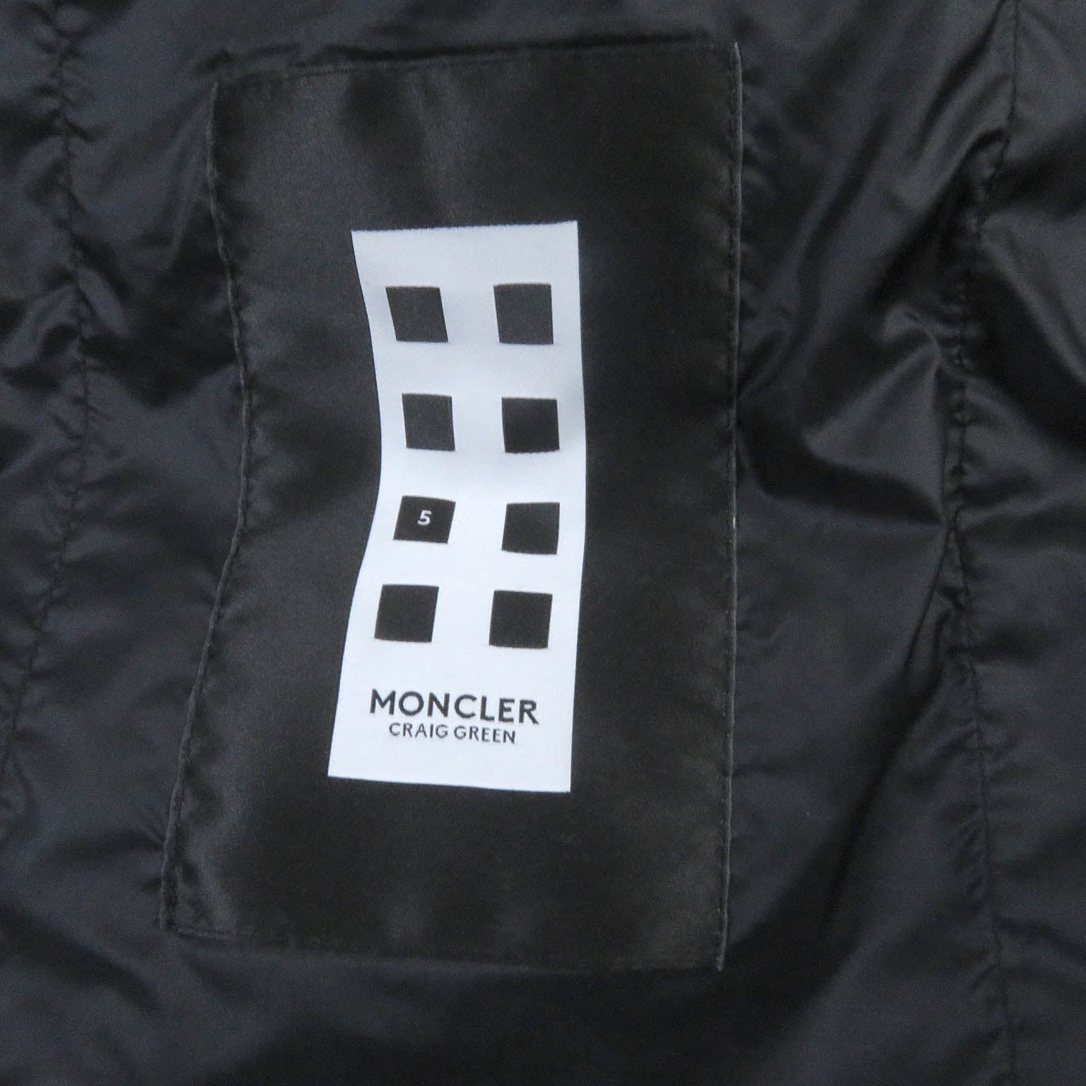 Moncler Genius Nylon Down Coat Black