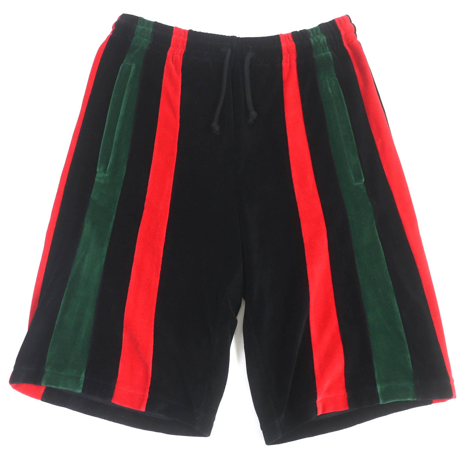 GUCCI Velour Shorts Black XS Cotton Nylon