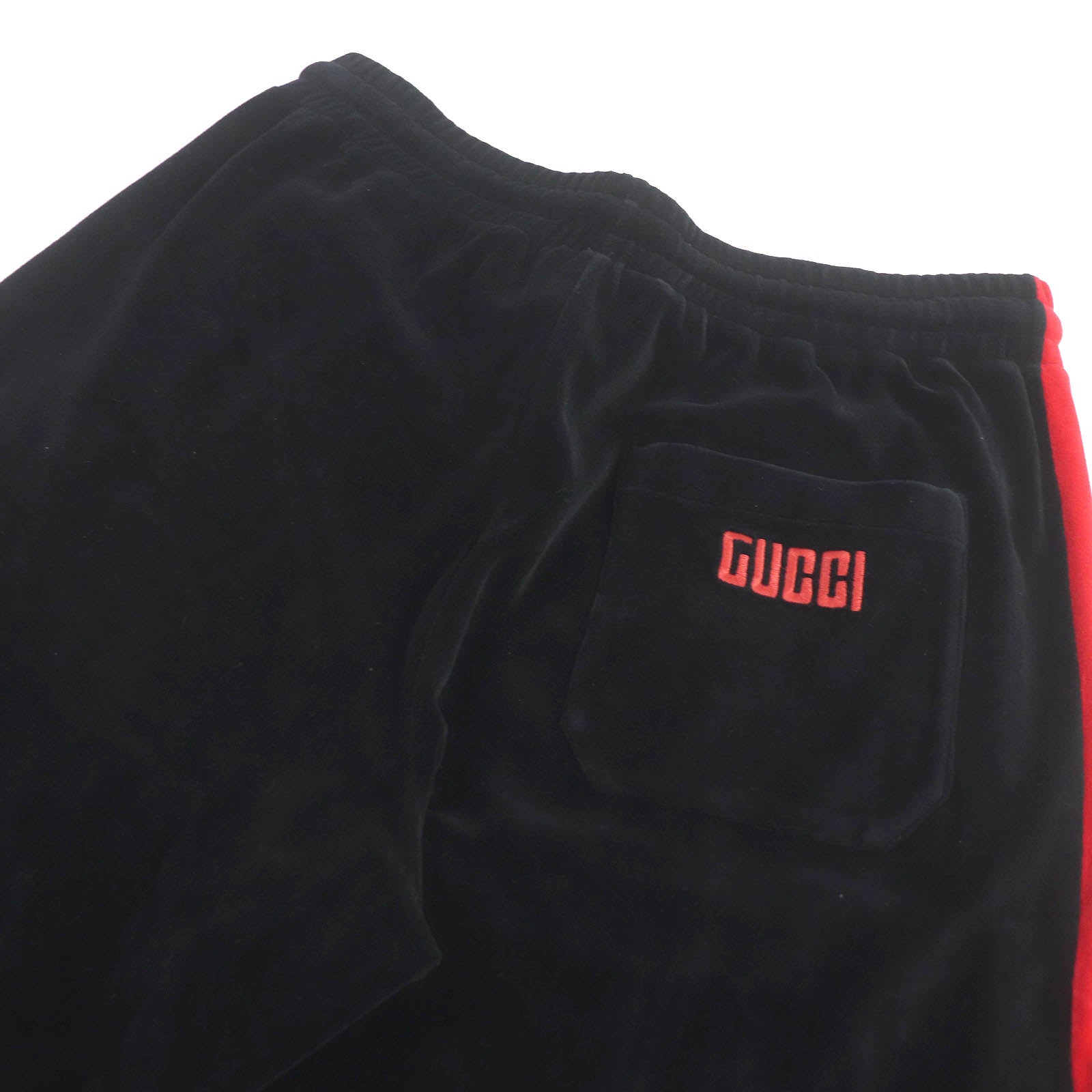 GUCCI Velour Shorts Black XS Cotton Nylon