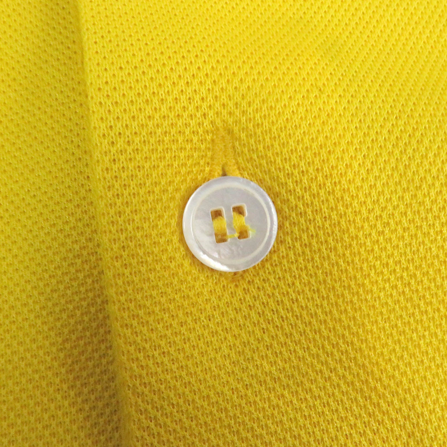 Louis Vuitton Cotton Logo Polo Shirt Yellow M