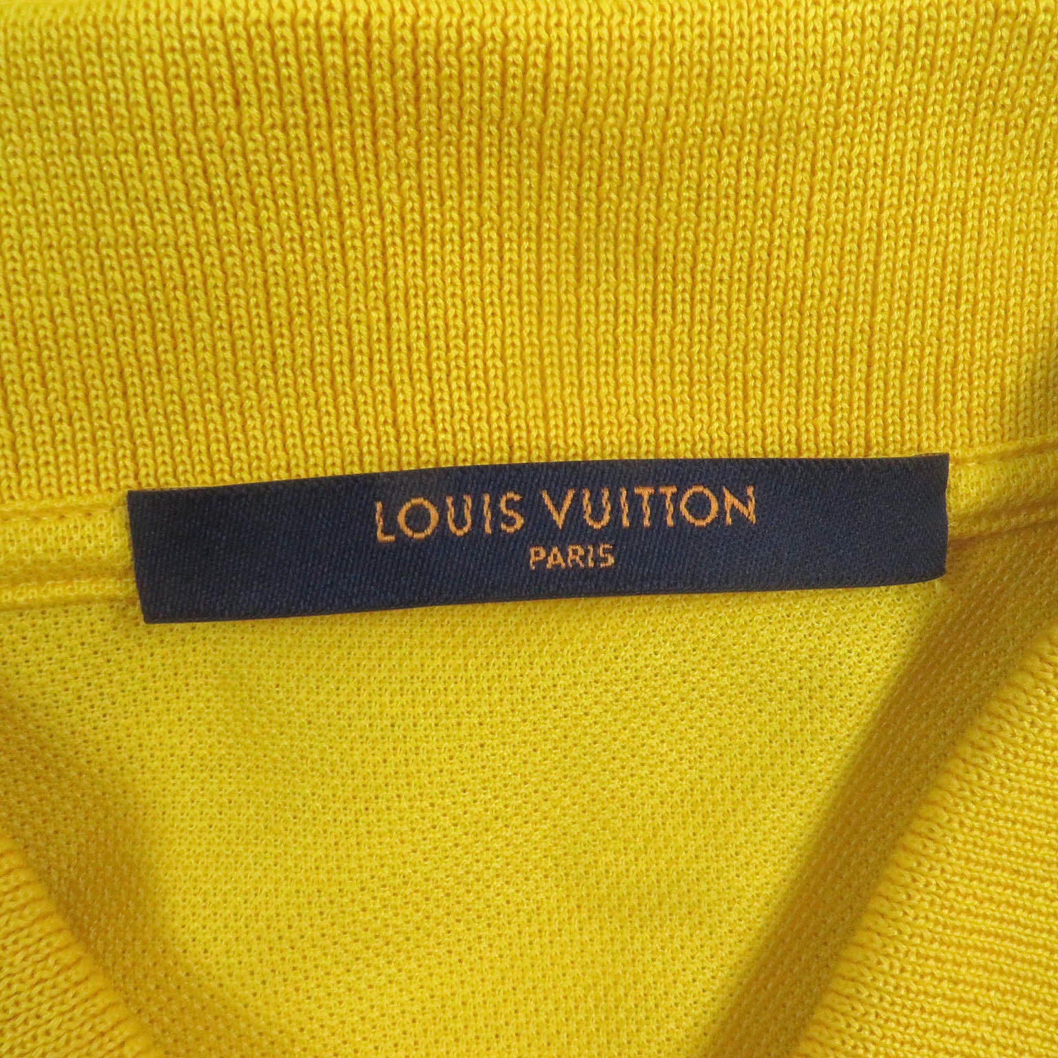 Louis Vuitton Cotton Logo Polo Shirt Yellow M