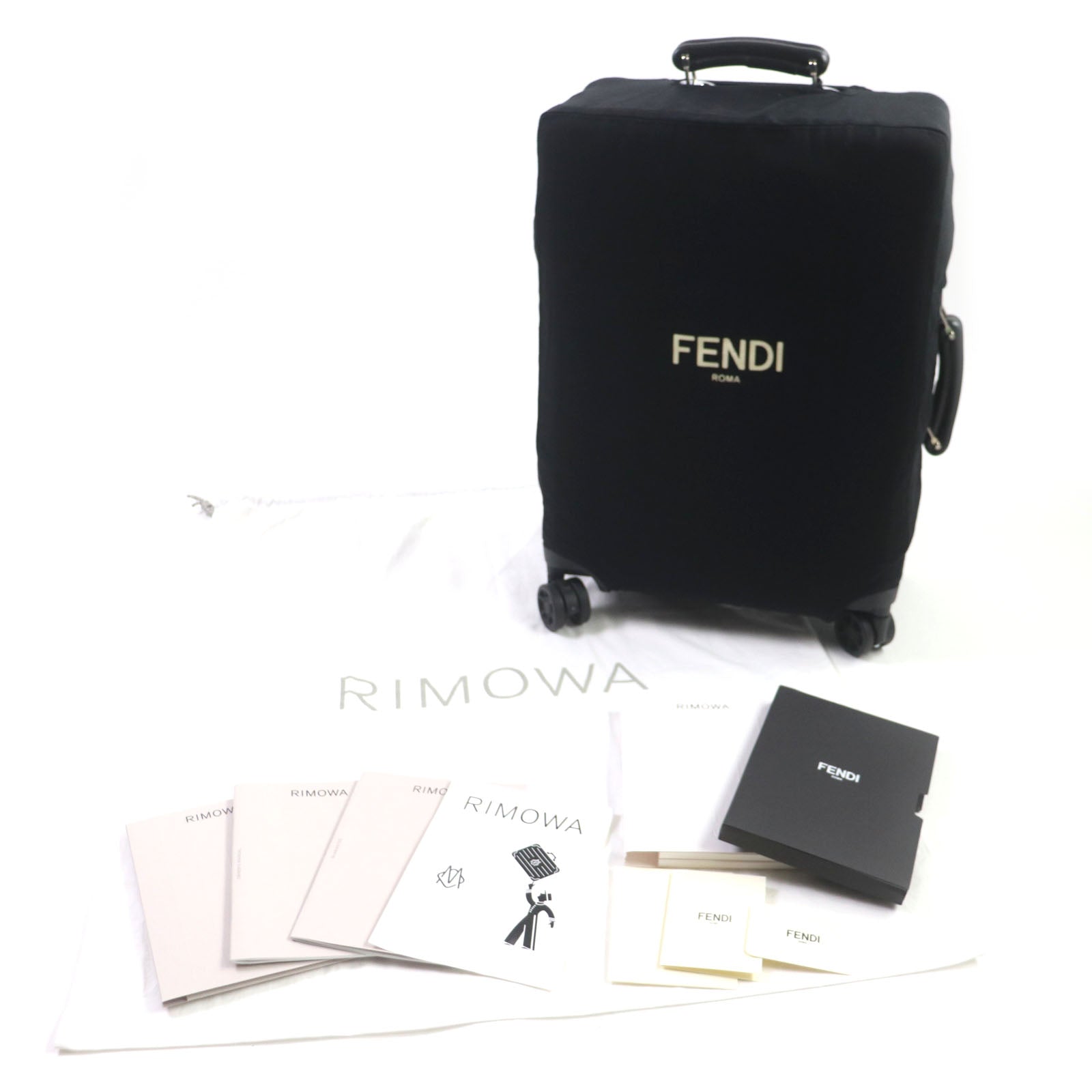 Fendi RIMOWA Classic Cabin S Aluminum Suitcase 33L