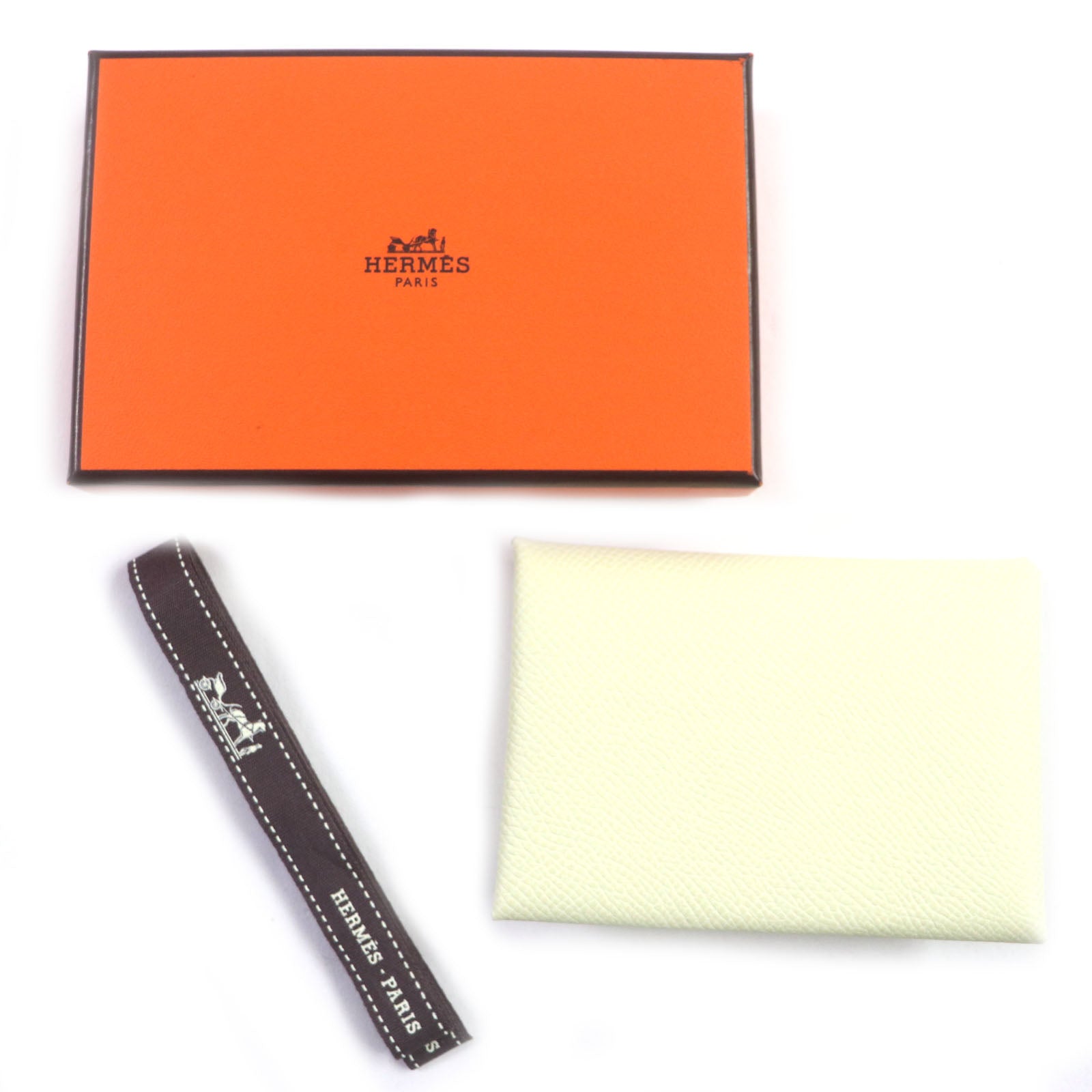 HERMES Calvi Duo Joune Milton Epsom Card Case