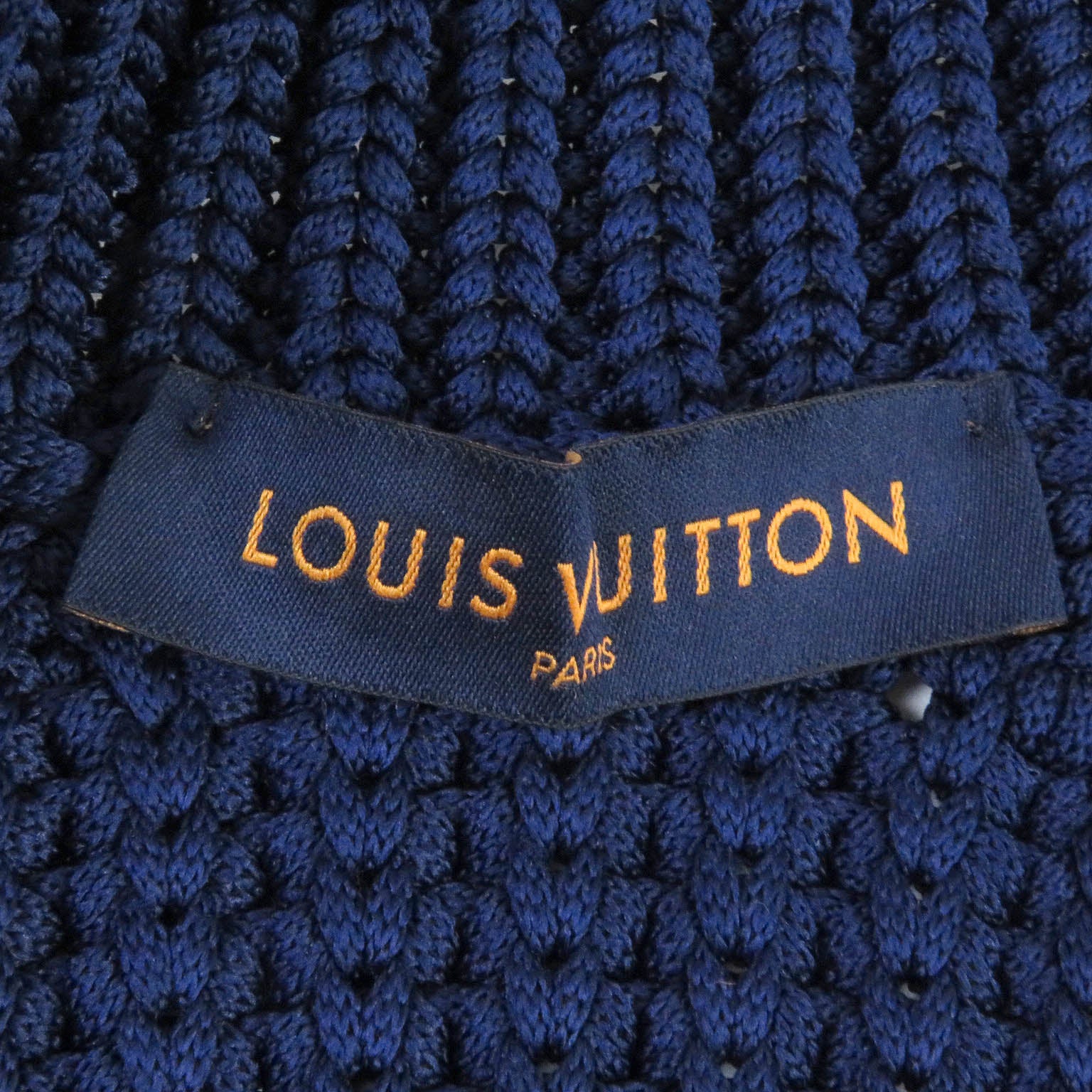 Louis Vuitton Polyester LV Logo High Neck Knit Jacket XS