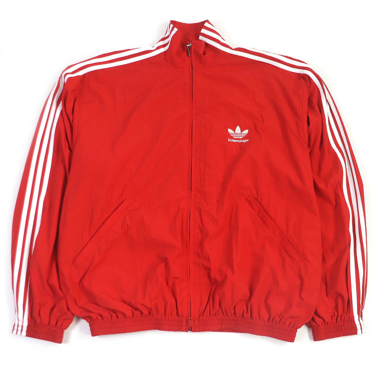 Balenciaga adidas Nylon Track Jacket Red L