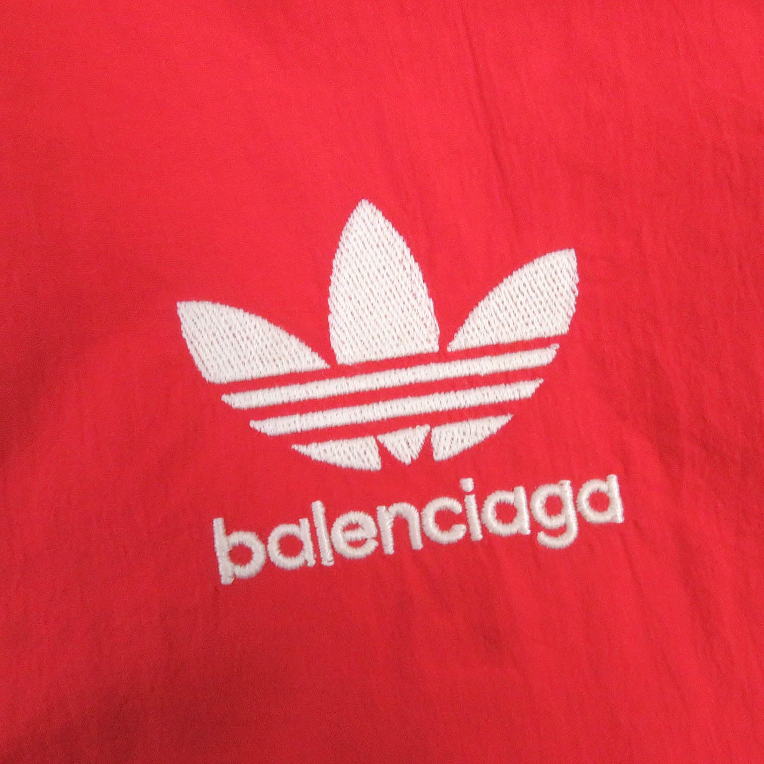 Balenciaga adidas Nylon Track Jacket Red L