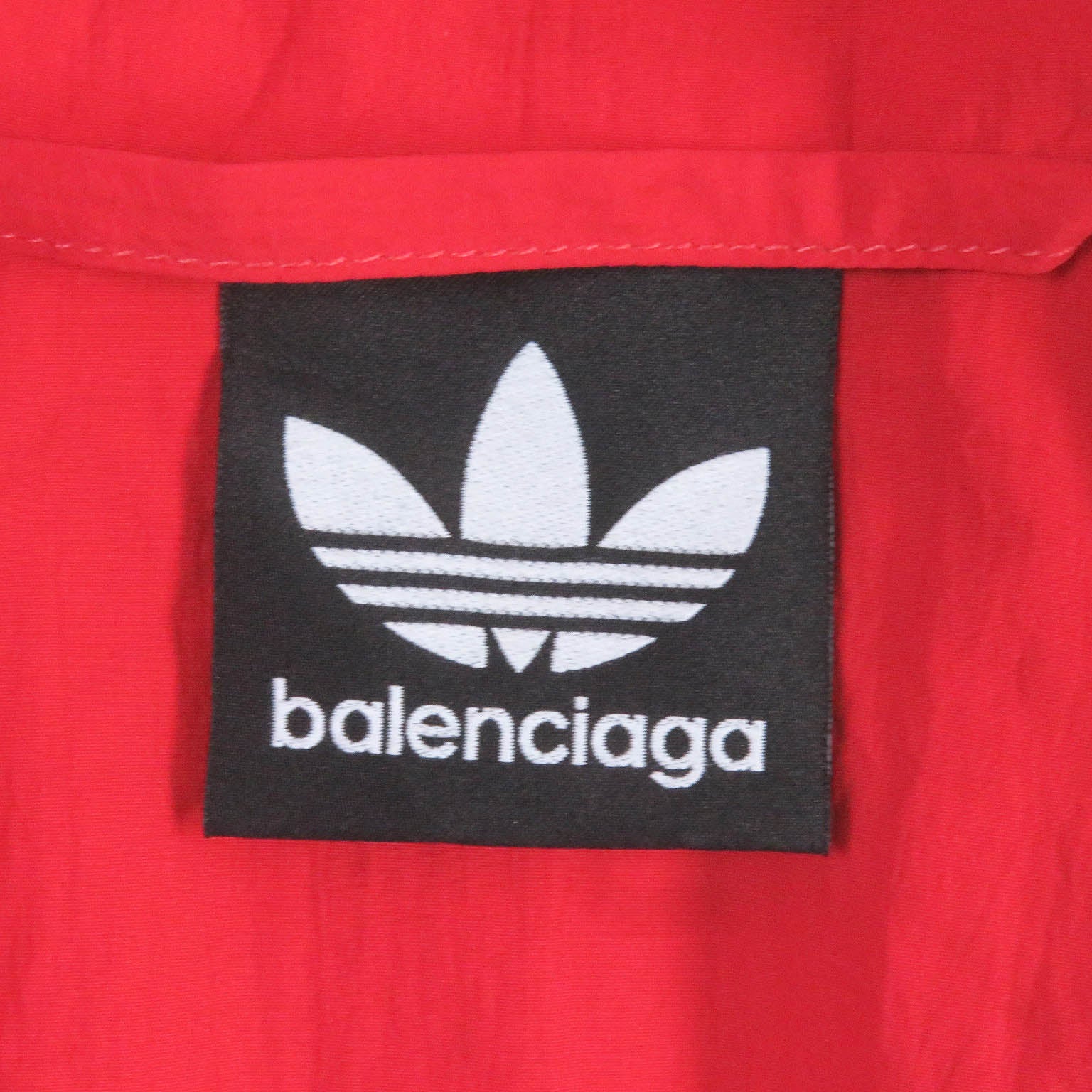 Balenciaga adidas Nylon Track Jacket Red L