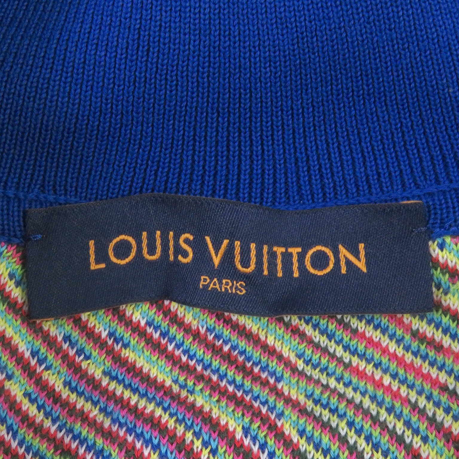 Louis Vuitton Distorted Monogram Half Zip Knit Sweater