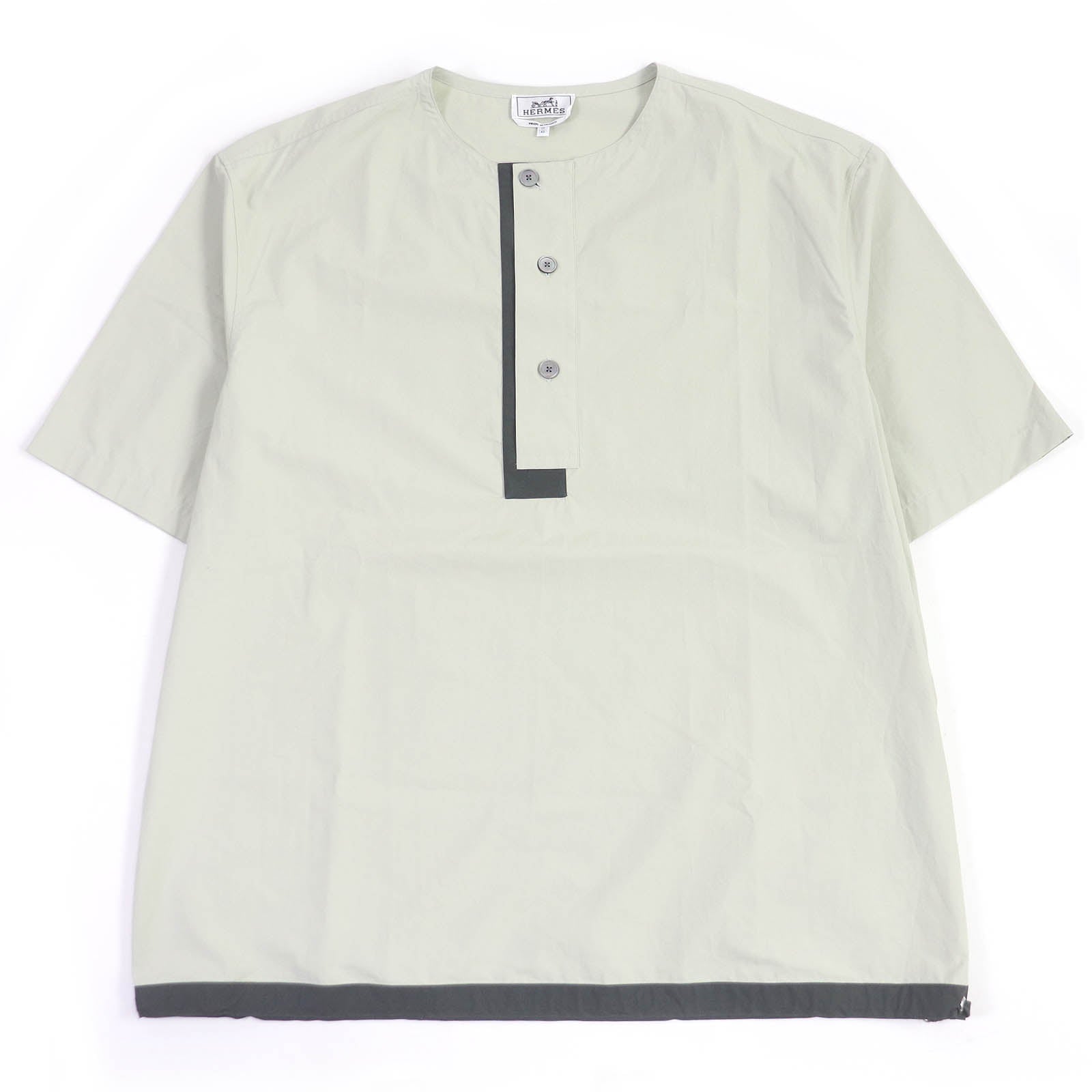 Hermes Cotton Short Sleeve T-Shirt Light Green