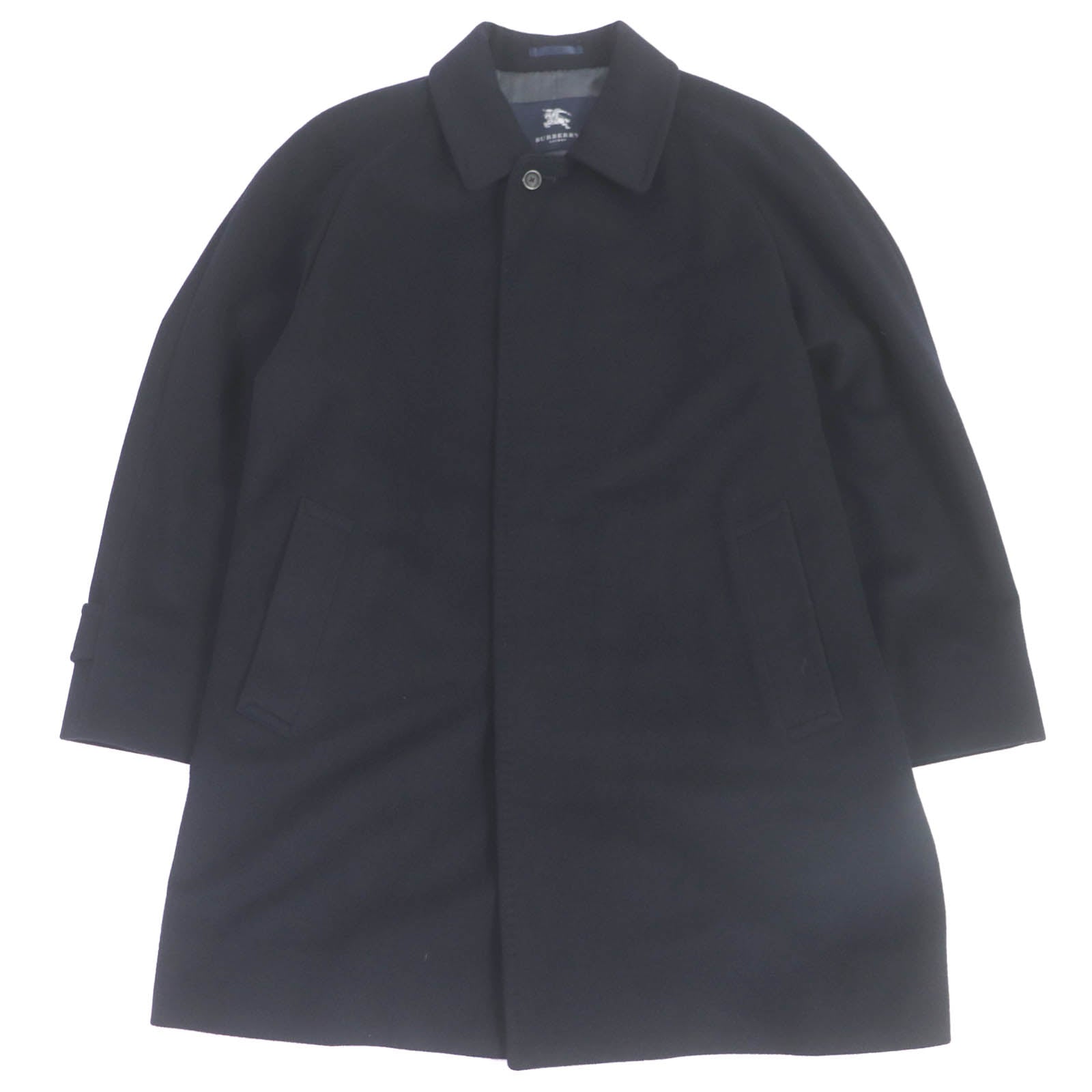 Burberry Cashmere Stand Collar Coat Navy L