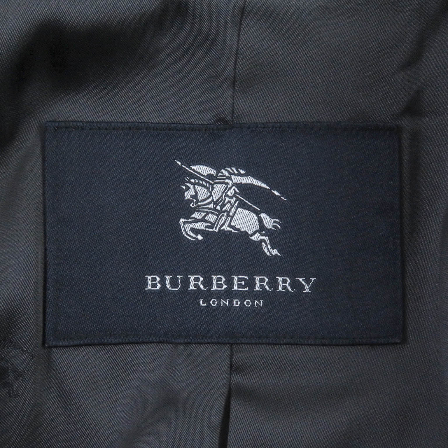 Burberry Cashmere Stand Collar Coat Navy L