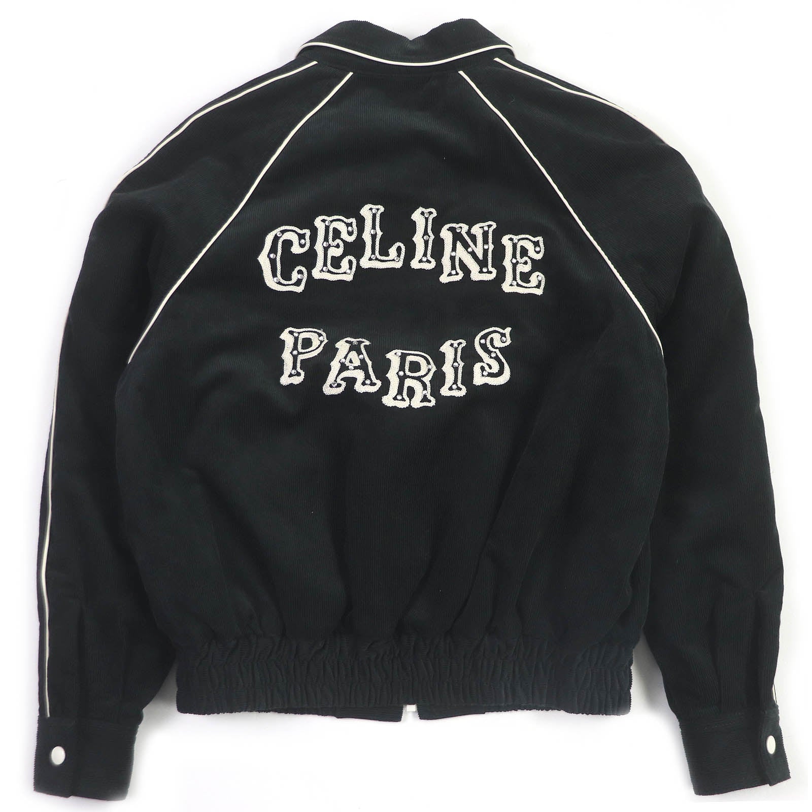 Celine Cotton Cupra Leather Western Teddy Jacket XS