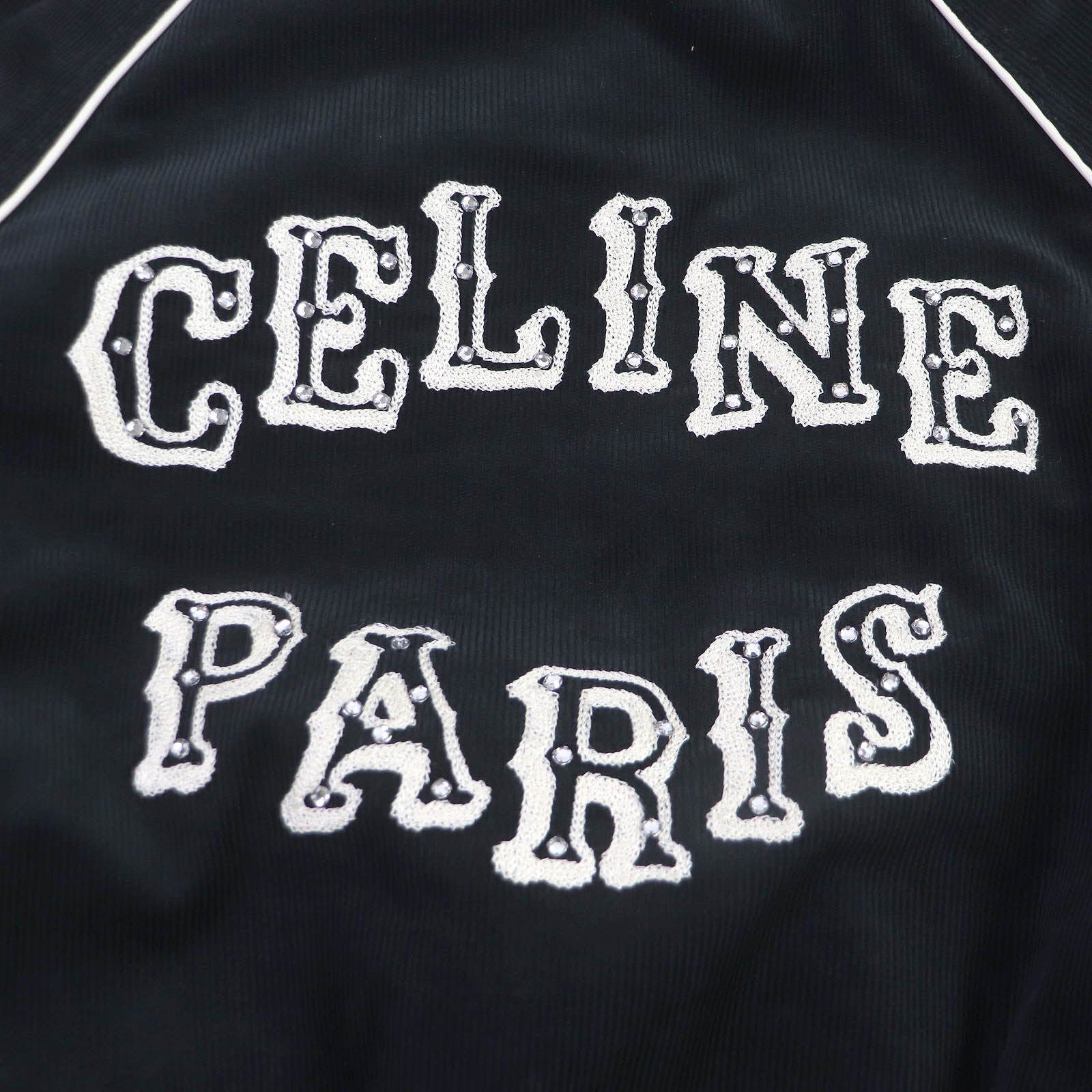 Celine Cotton Cupra Leather Western Teddy Jacket XS