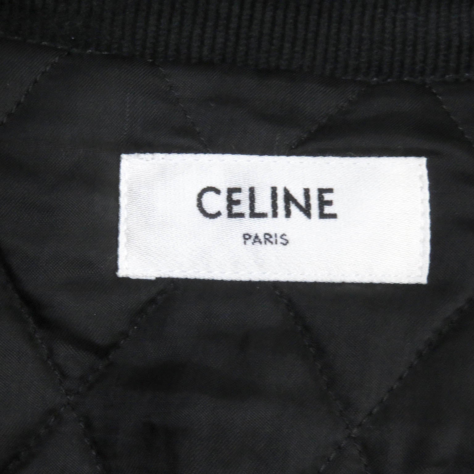 Celine Cotton Cupra Leather Western Teddy Jacket XS