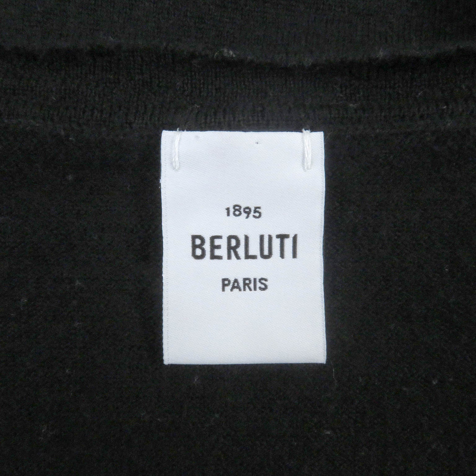 Berluti Wool Calligraphy Scritto Embroidery Knit Tee