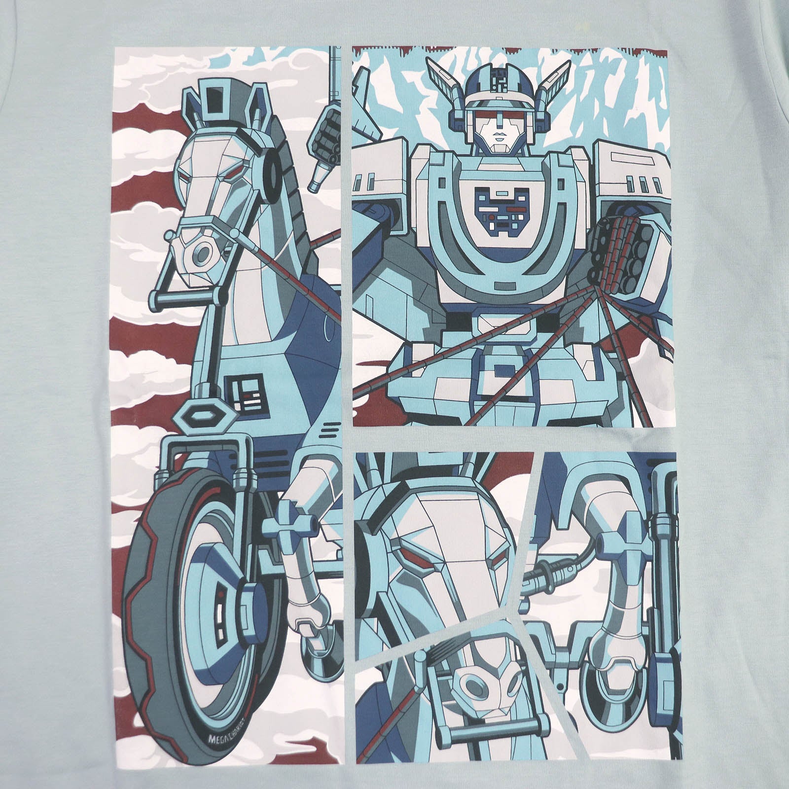 HERMES Mega Chariot Cotton Print T-shirt S