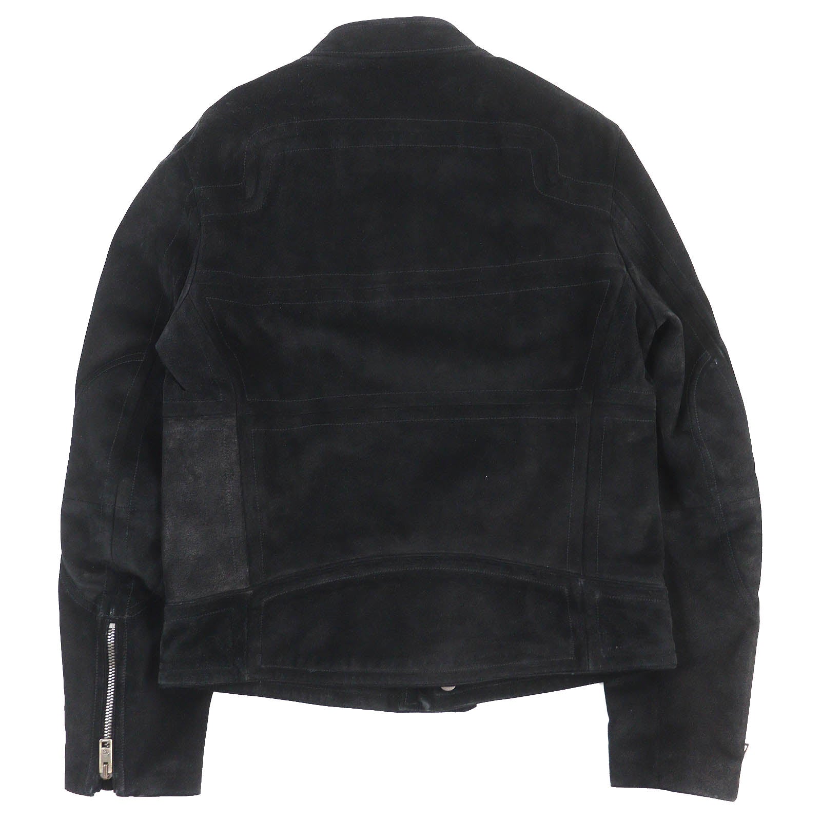 GUCCI Suede Leather Riders Jacket Black