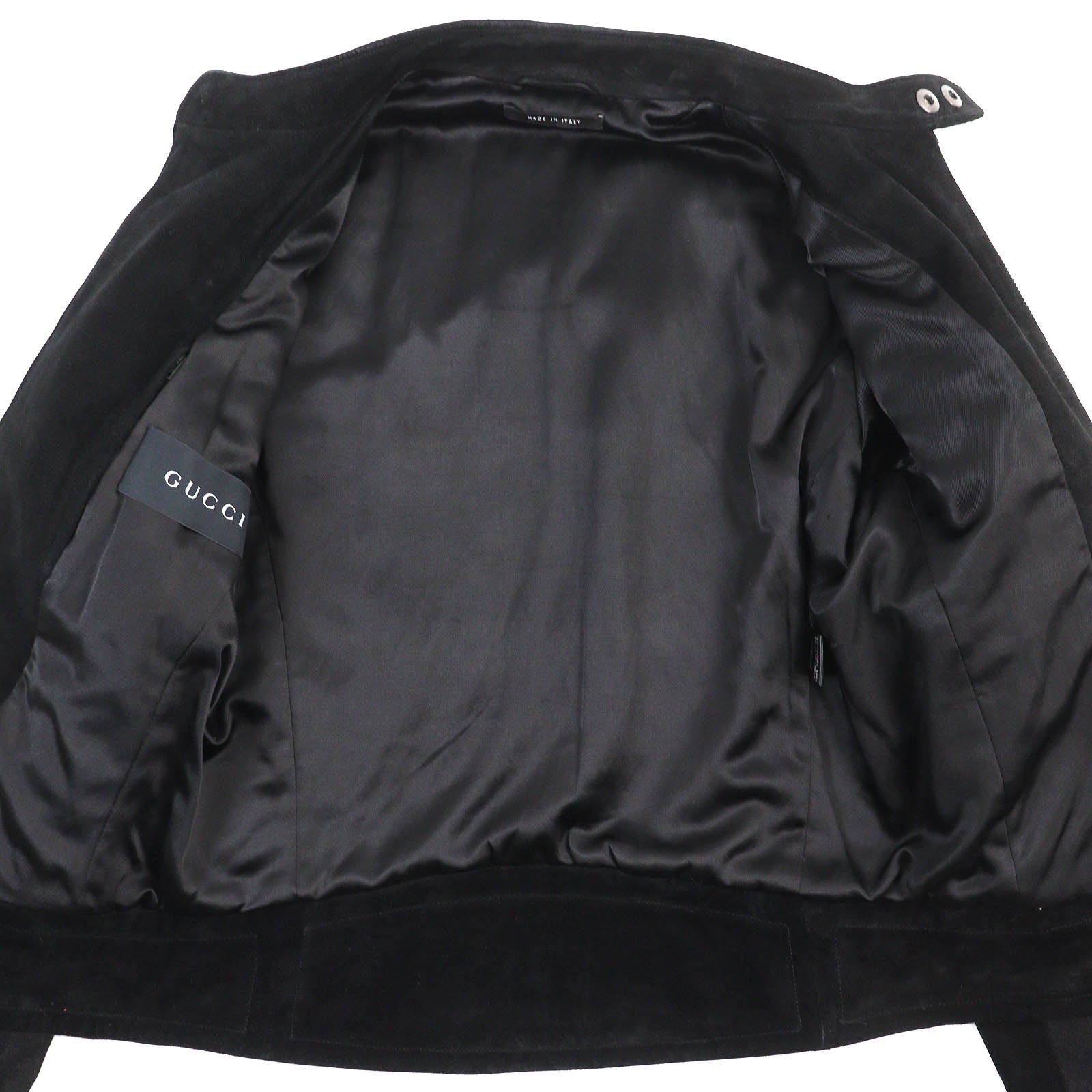 GUCCI Suede Leather Riders Jacket Black