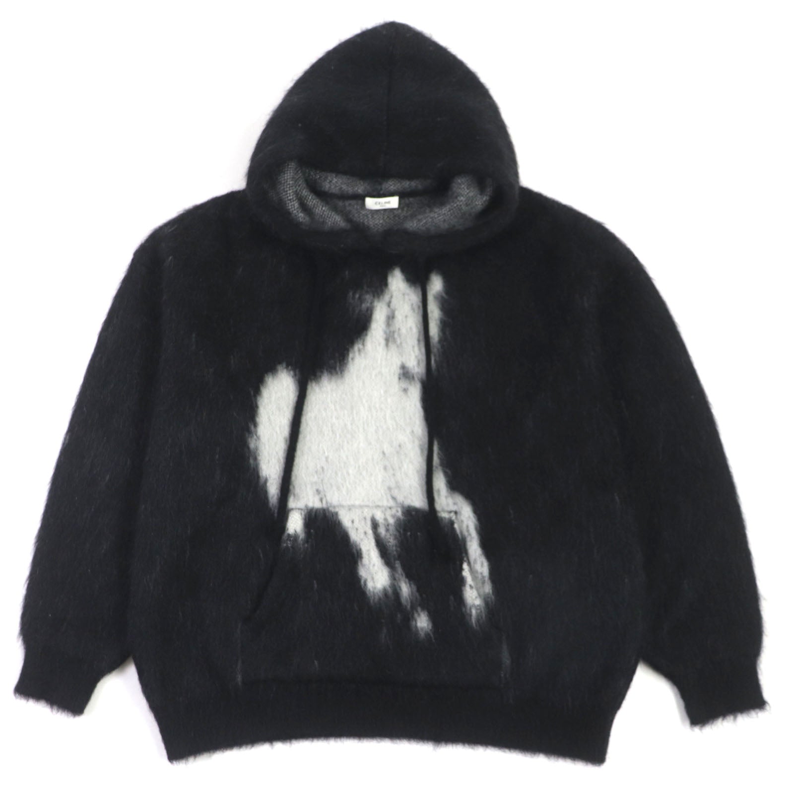 Celine Mohair Silk Hoodie Black L