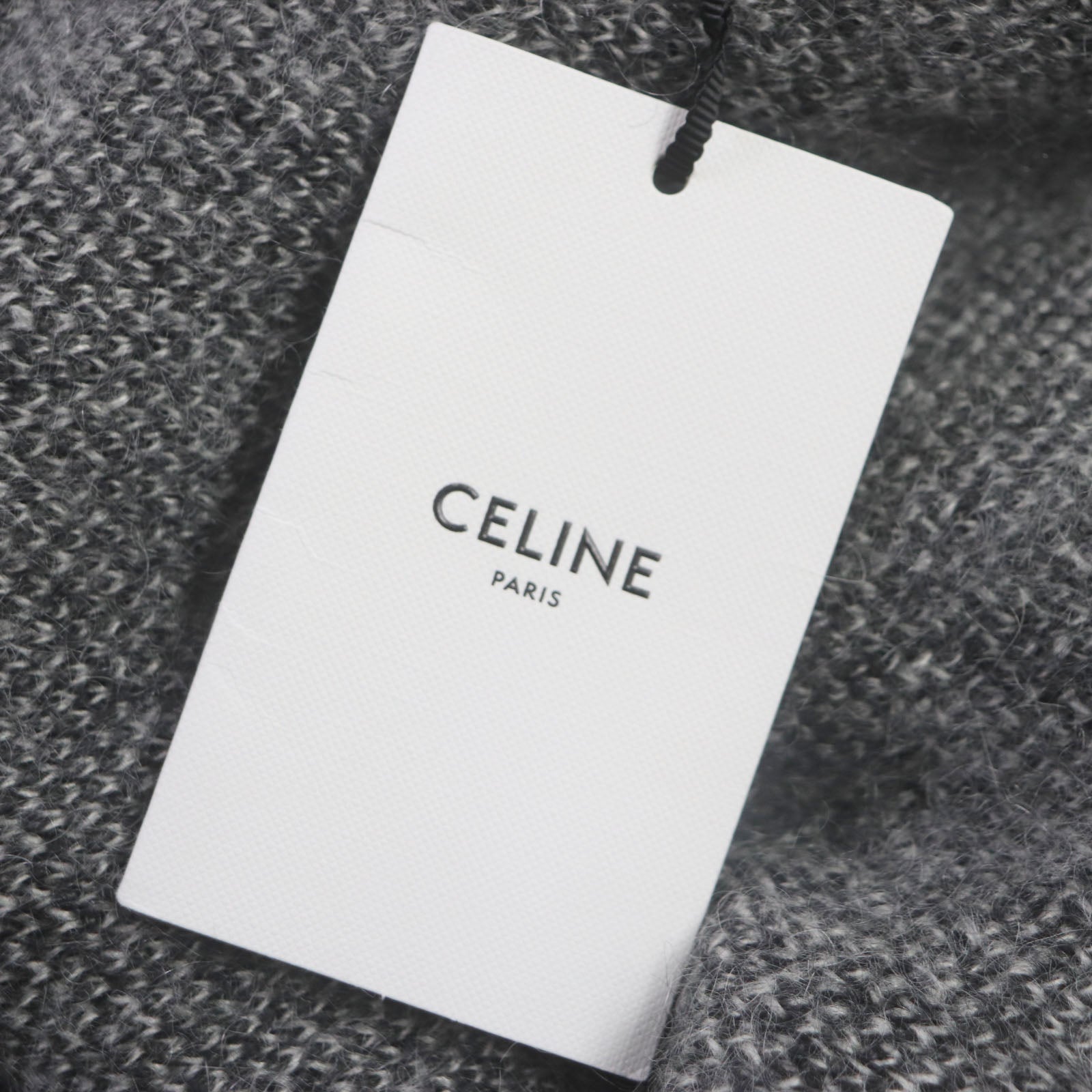 Celine Mohair Silk Hoodie Black L