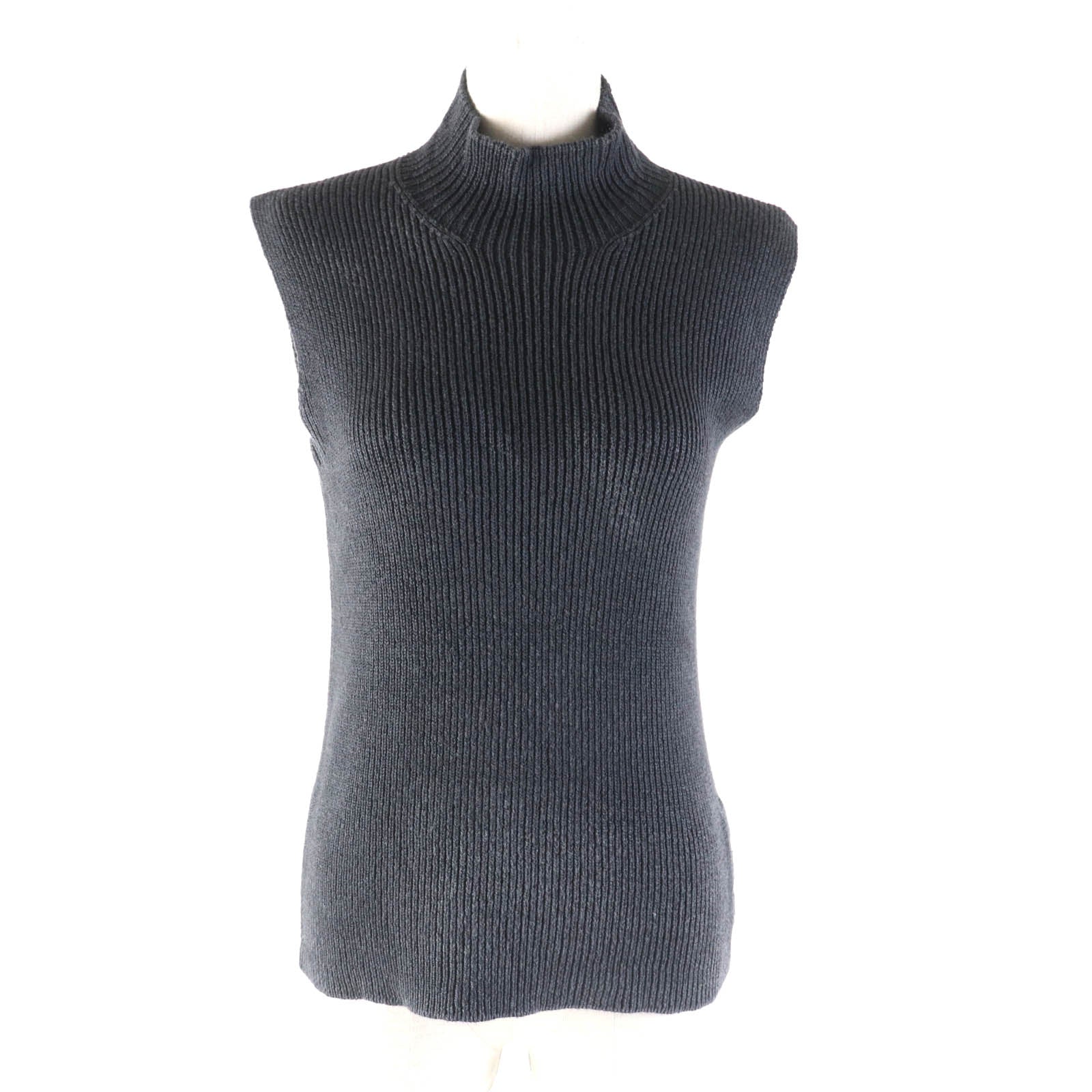 HERMES Silk Polyamide High Neck Sleeveless Knit