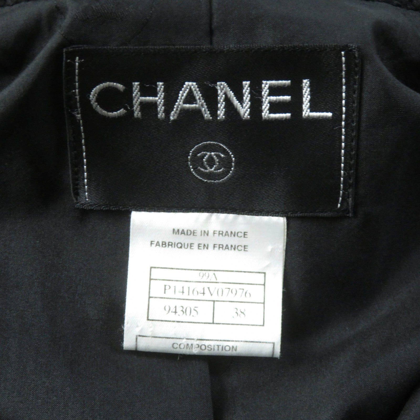 Chanel Vintage Wool Angola Double-breasted Coat 38