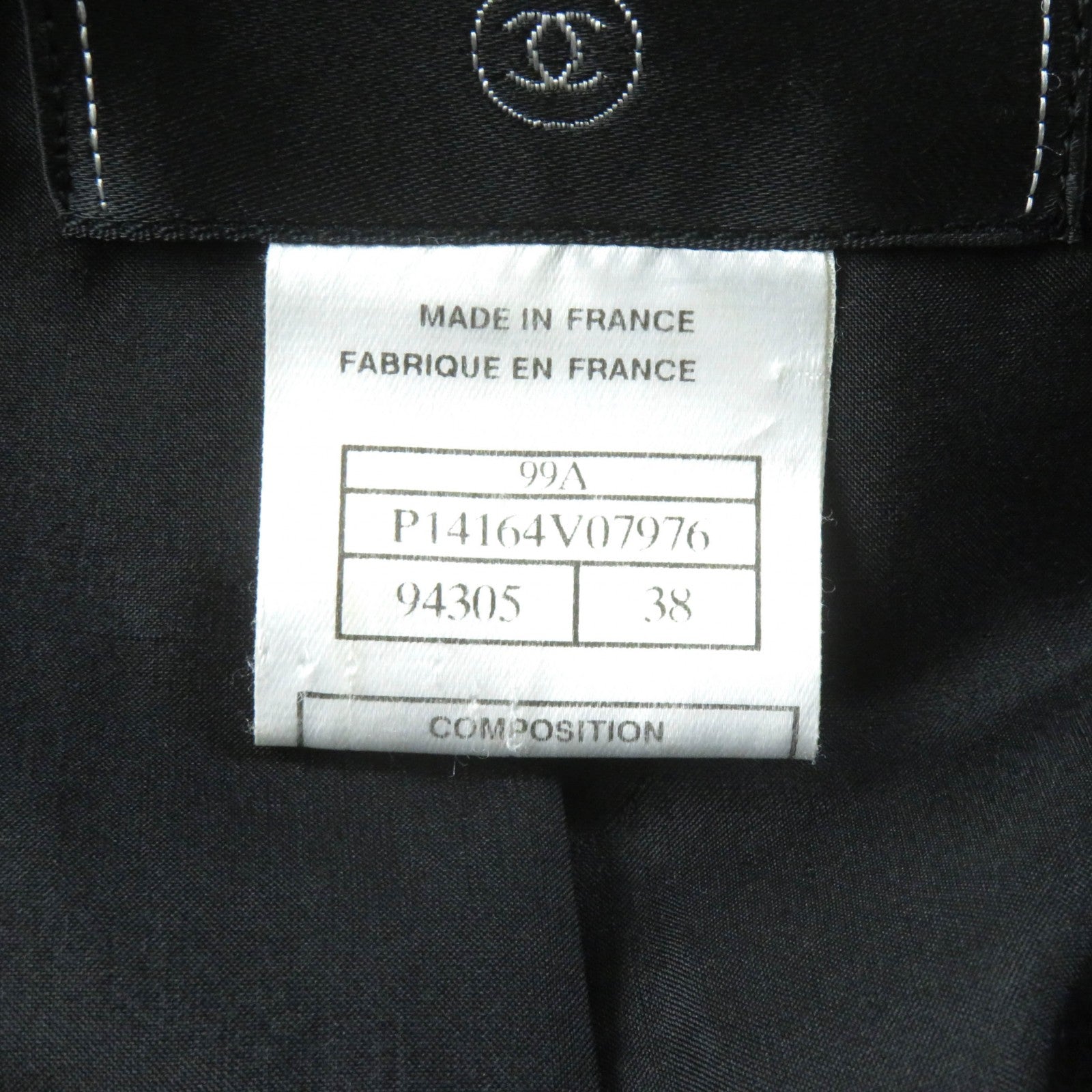 Chanel Vintage Wool Angola Double-breasted Coat 38