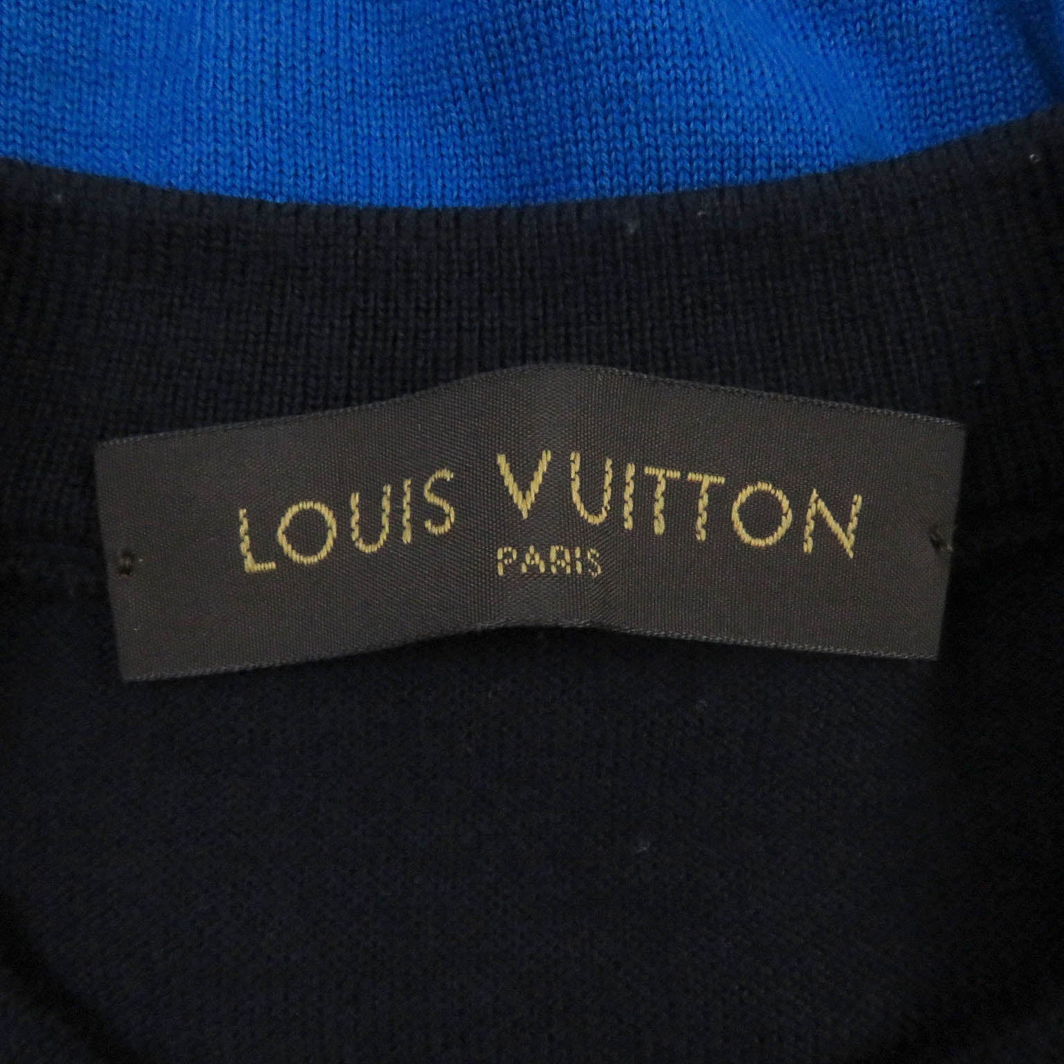 Louis Vuitton Wool Gaston V Border Knit Multicolor S