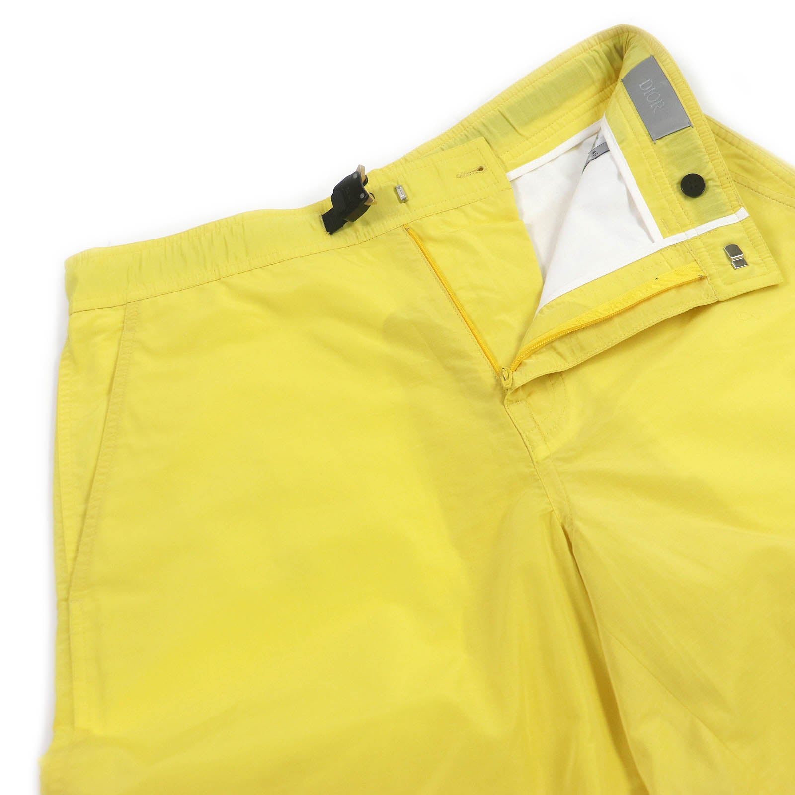 Dior Nylon Cotton Bermuda Shorts Yellow 46