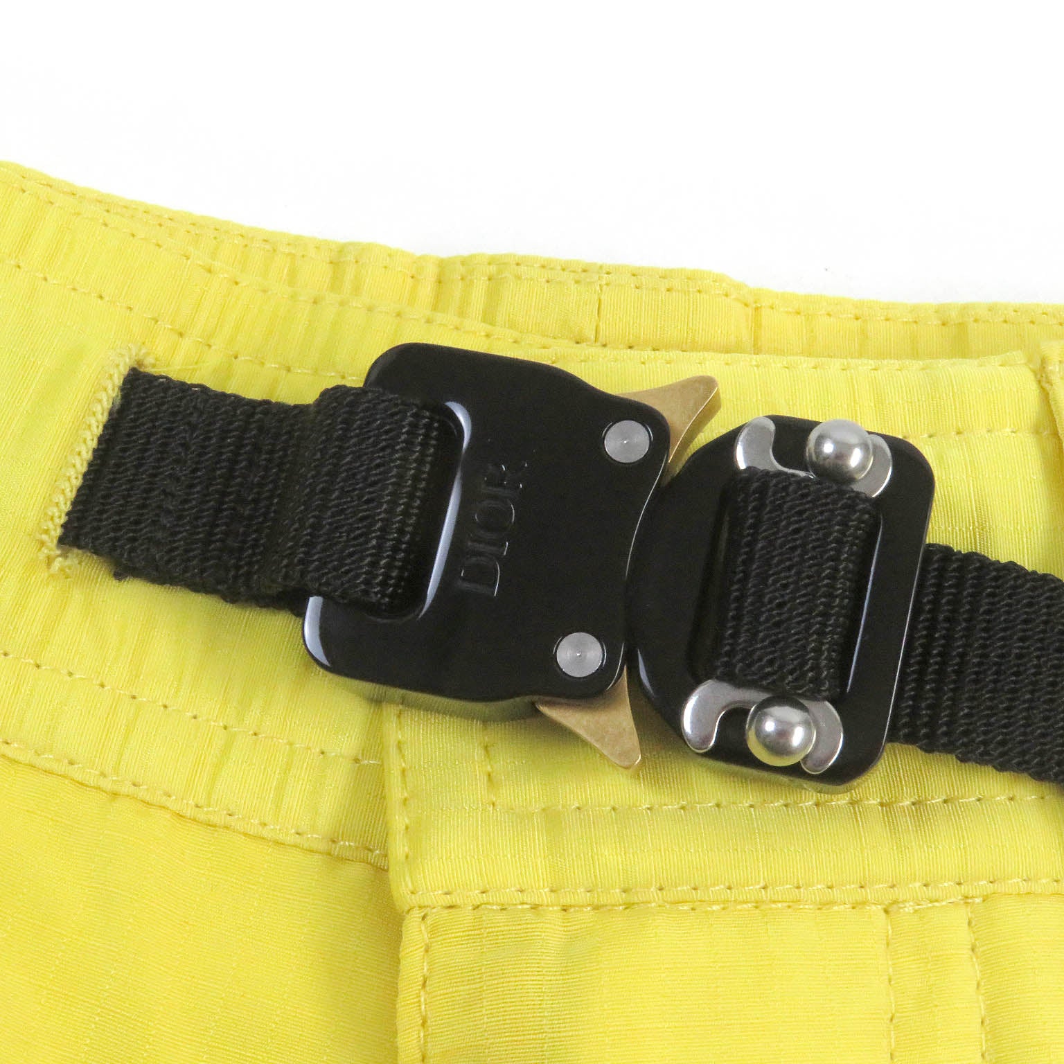 Dior Nylon Cotton Bermuda Shorts Yellow 46