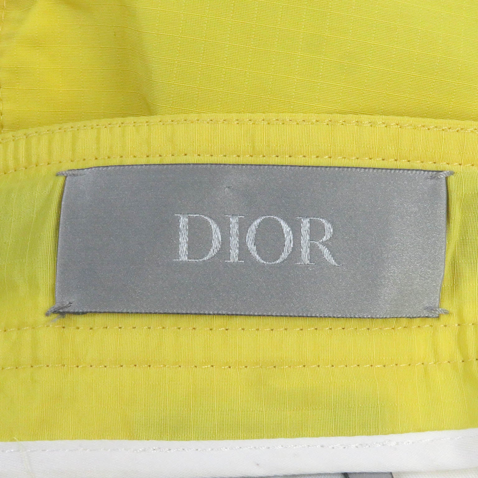 Dior Nylon Cotton Bermuda Shorts Yellow 46