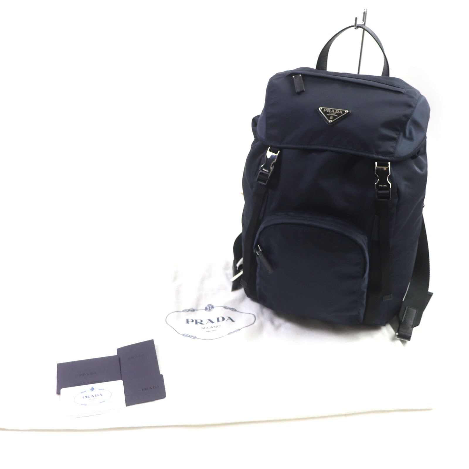 Prada Nylon Saffiano Leather Backpack 1BZ039