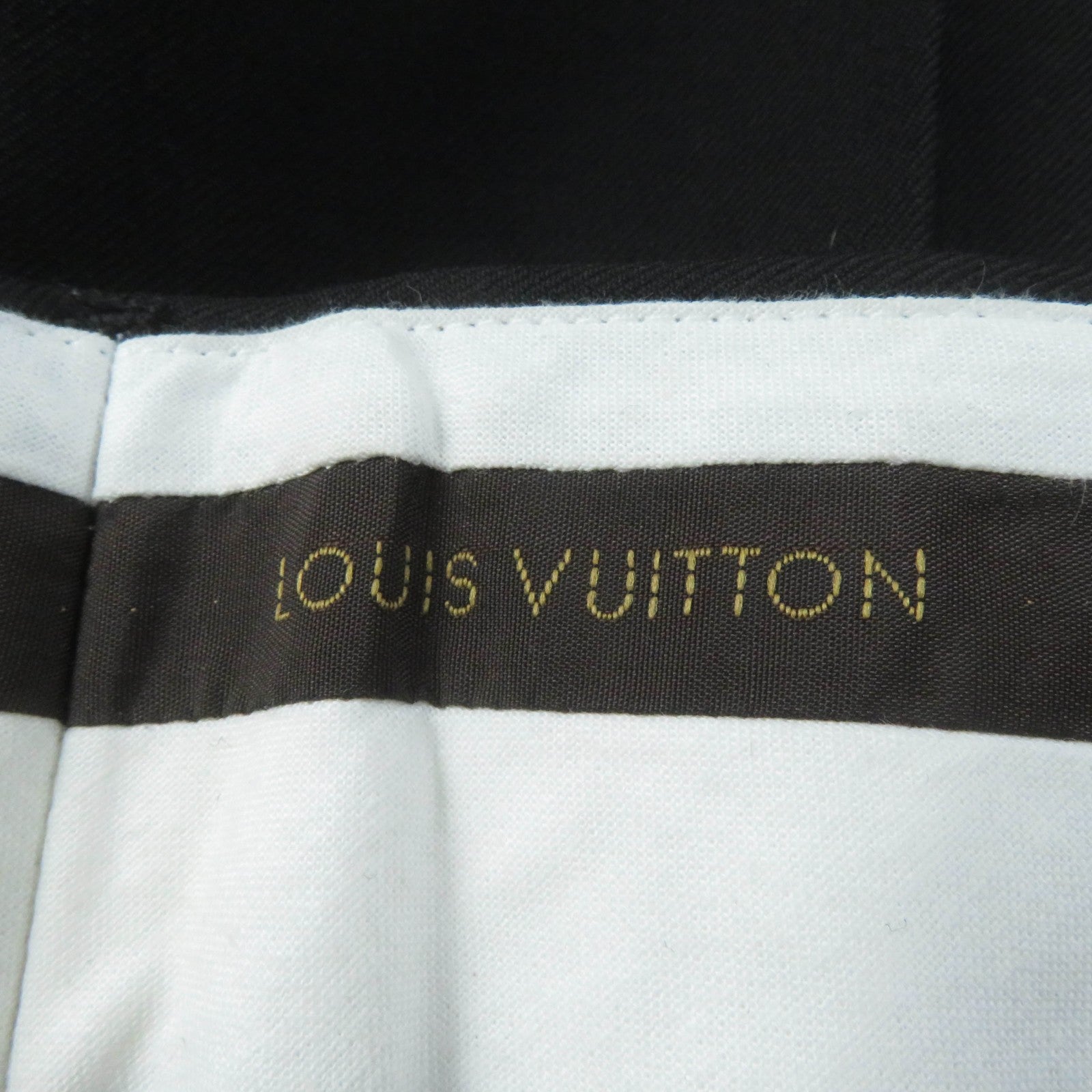 Louis Vuitton Wool Silk Belted Pants Women