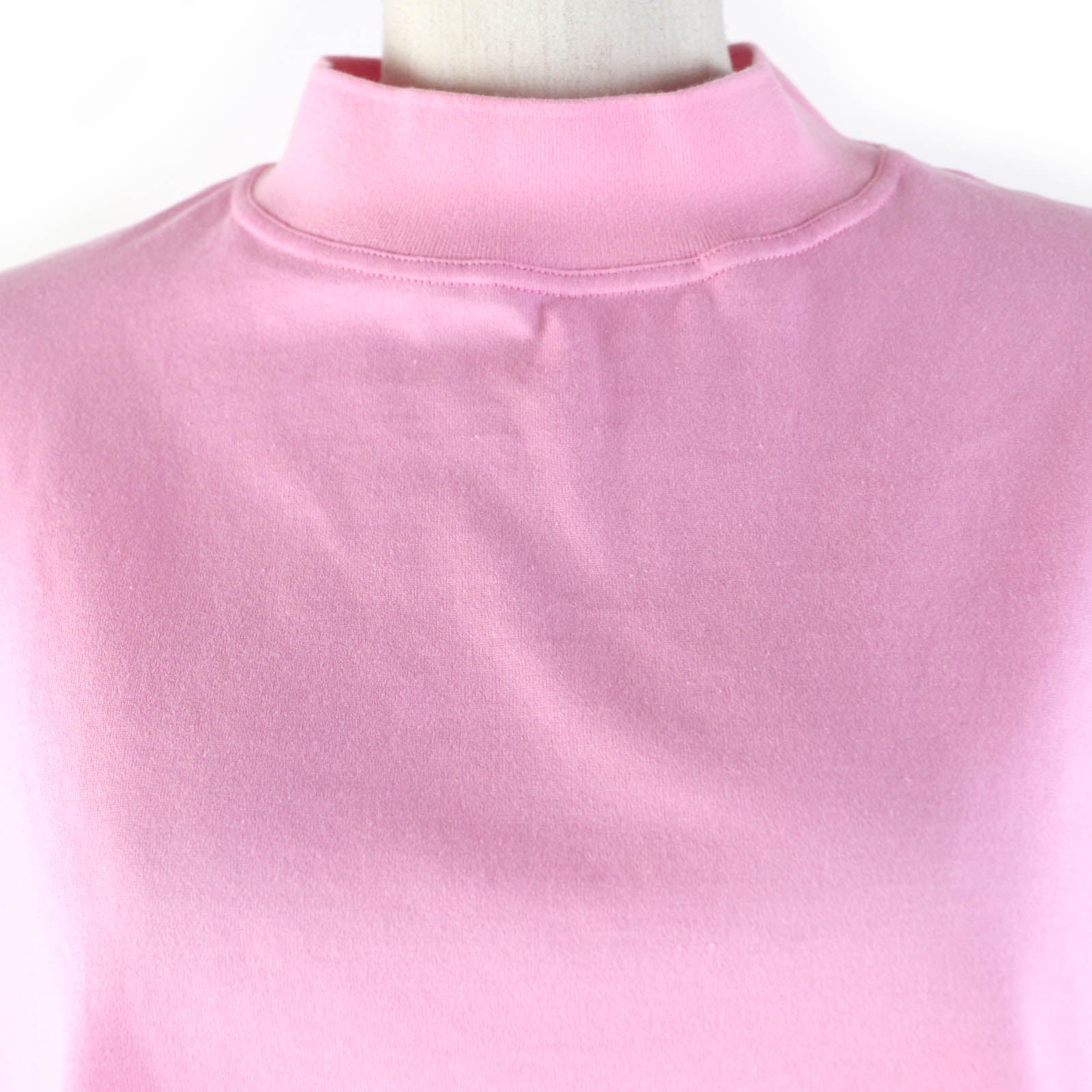 Hermes Cotton Mock Neck T-shirt Pink 34