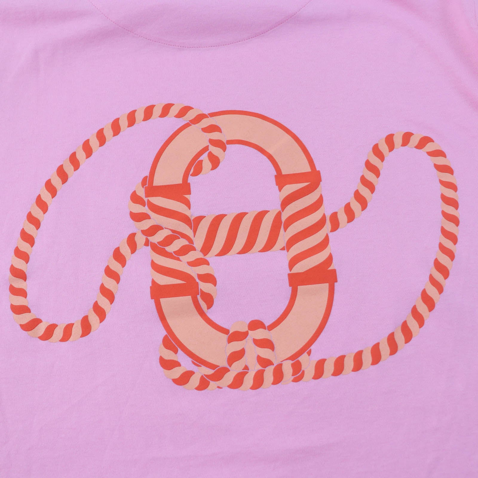 Hermes Cotton Mock Neck T-shirt Pink 34